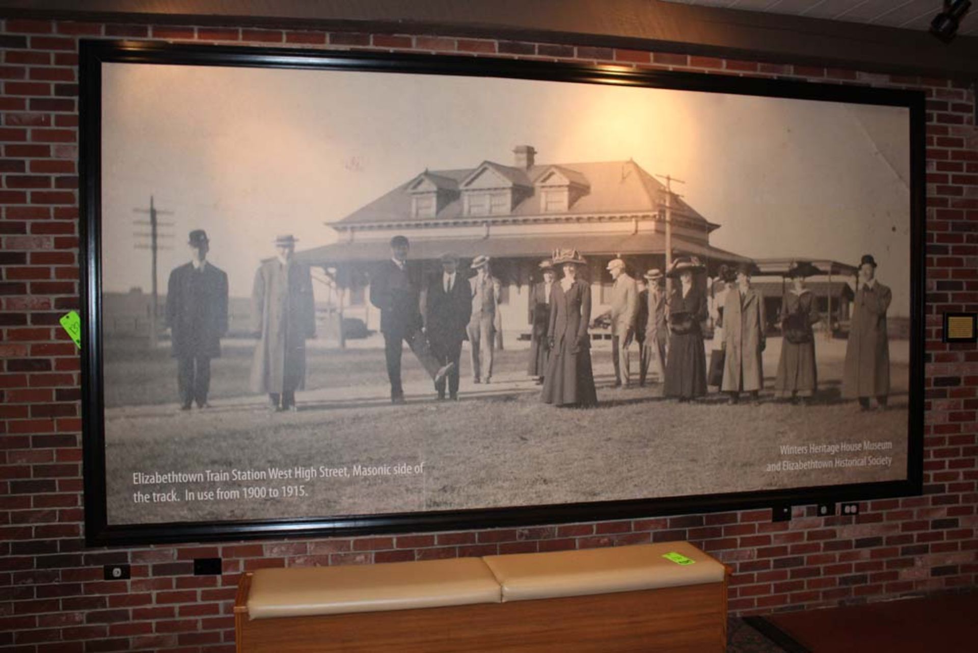 Elizabethtown Train Station 1900 Photo 14' 2"L X 7' 5"T