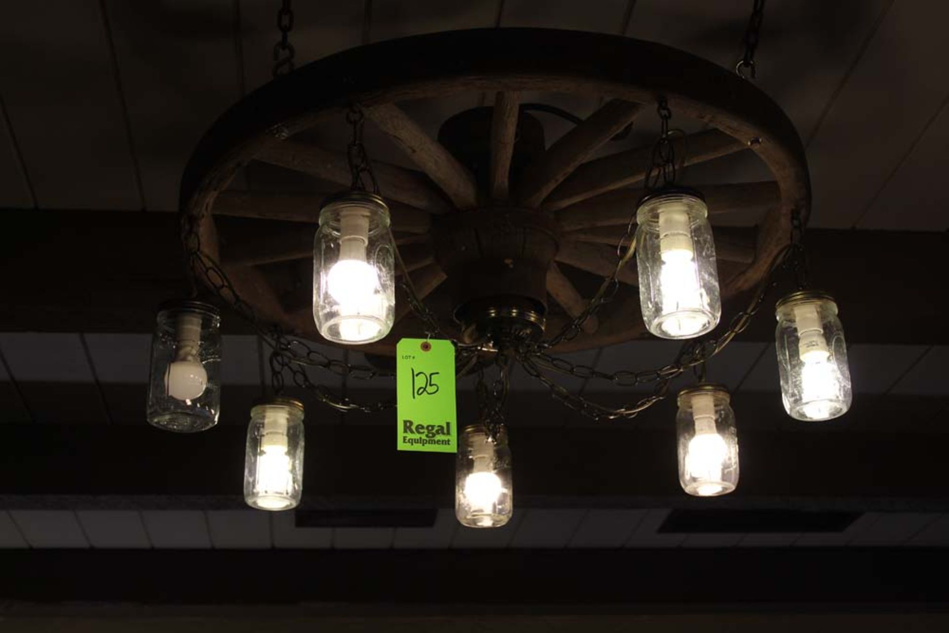 Wagon Wheel Chandelier