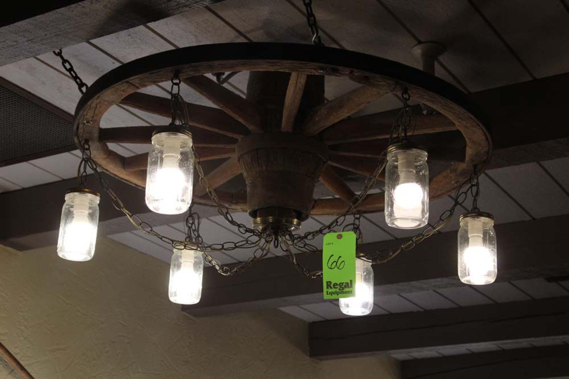 Wagon Wheel Chandelier