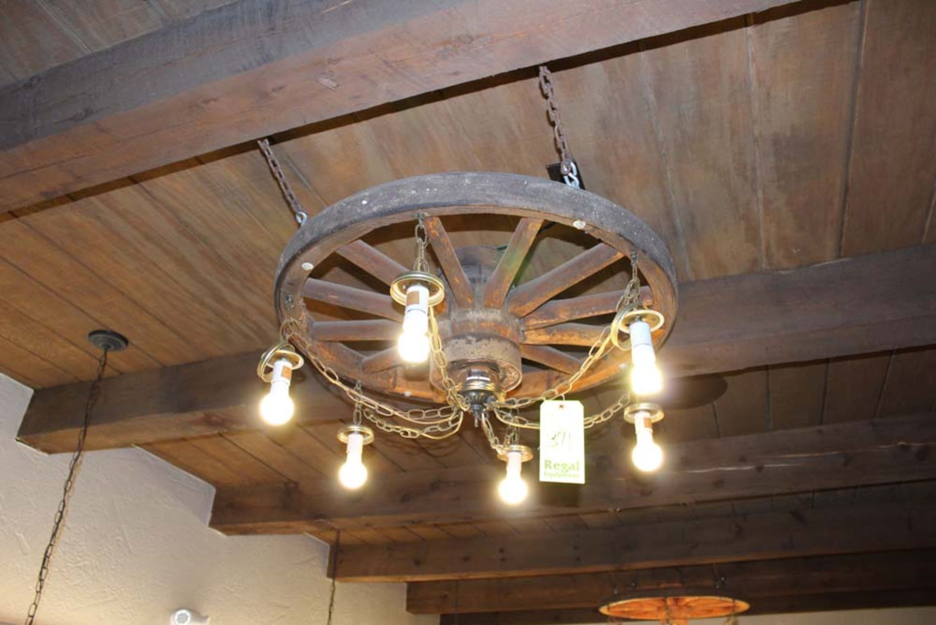 Wagon Wheel Chandelier