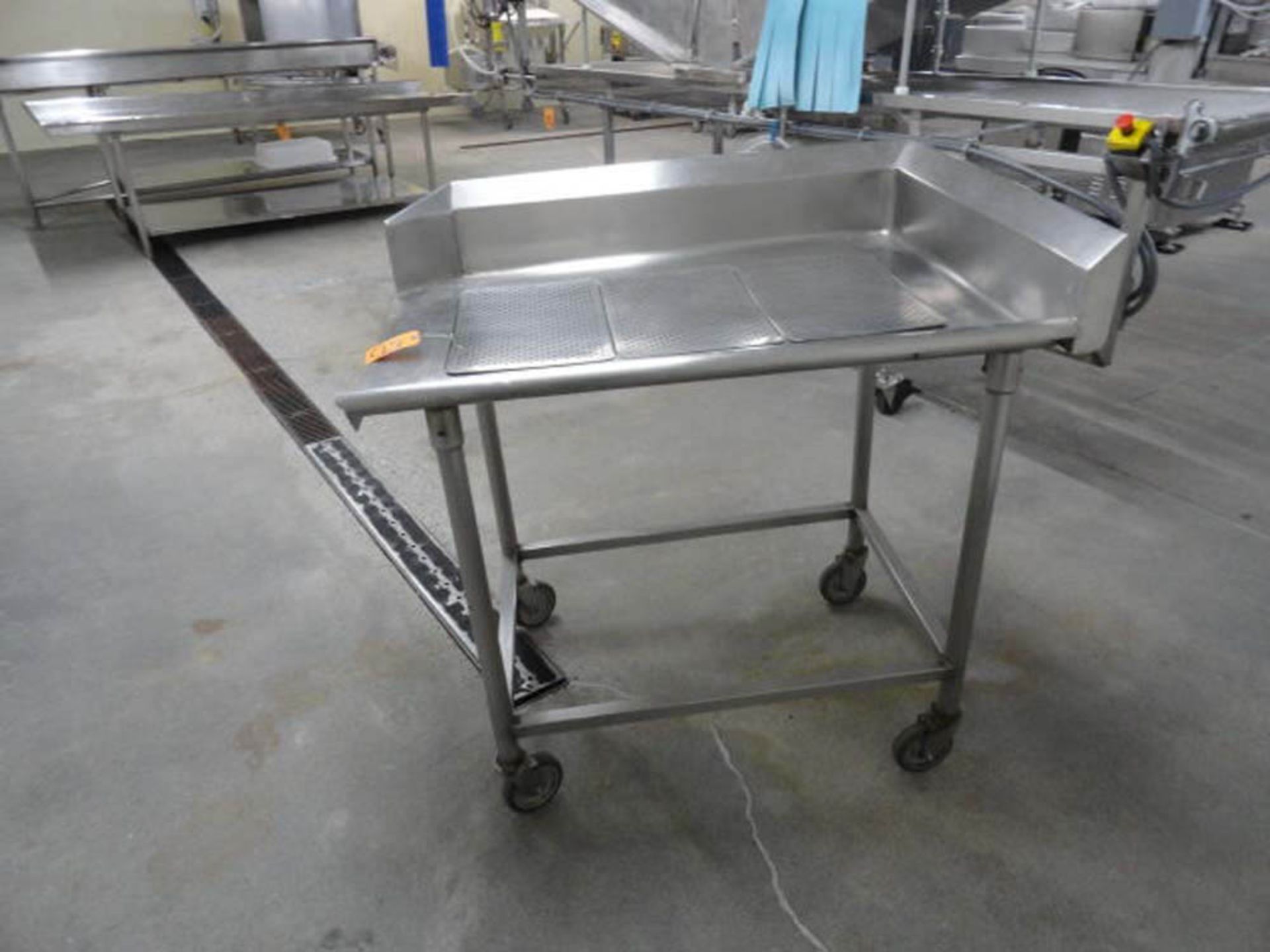 STAINLESS STEEL PERFERATED DRAIN TABLE 3' X 43" - Image 4 of 4