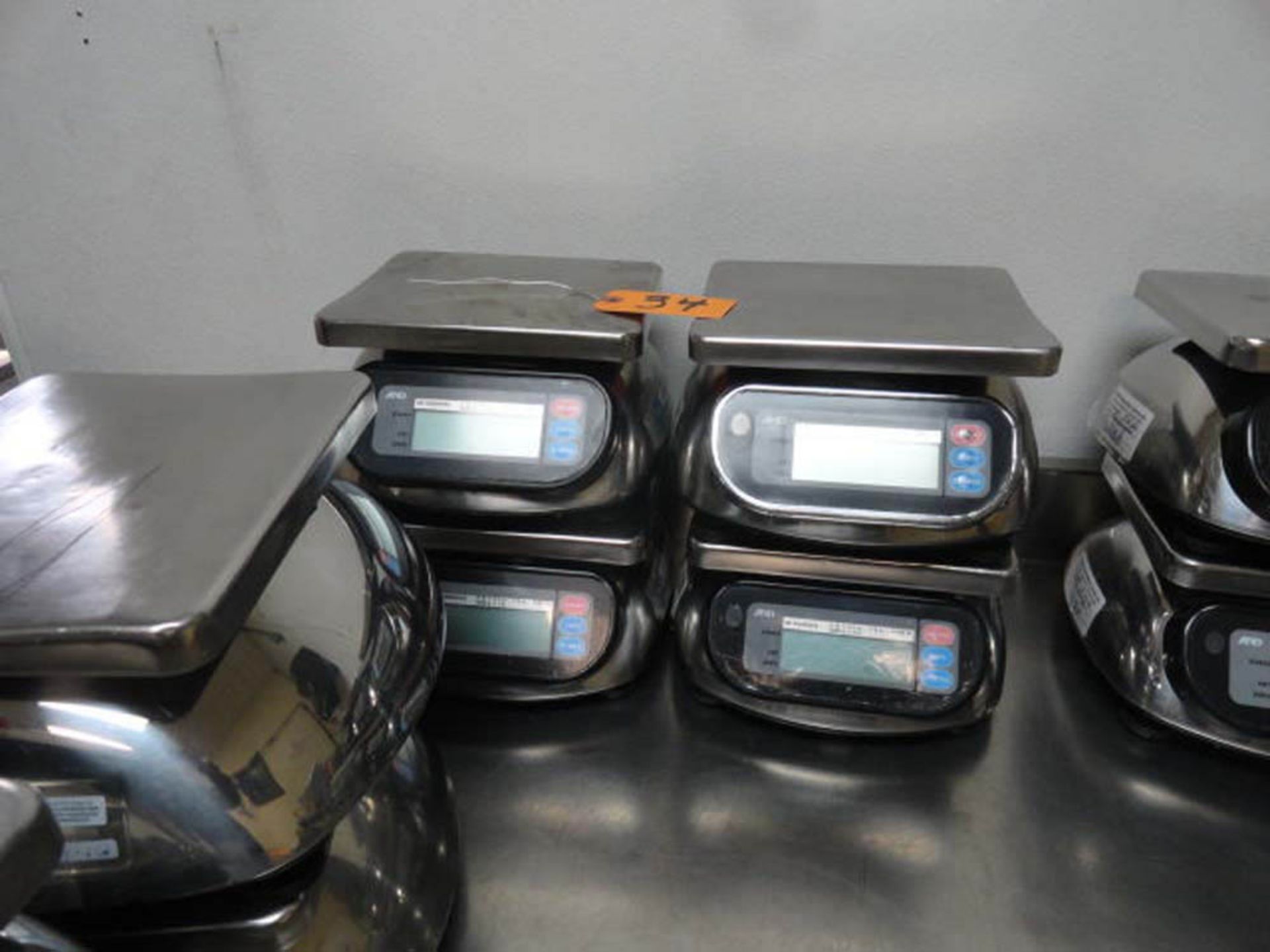 (4) AND DIGITAL SCALE, BATTERY OPERATED, 11# X 0.1, 5000 GRAM