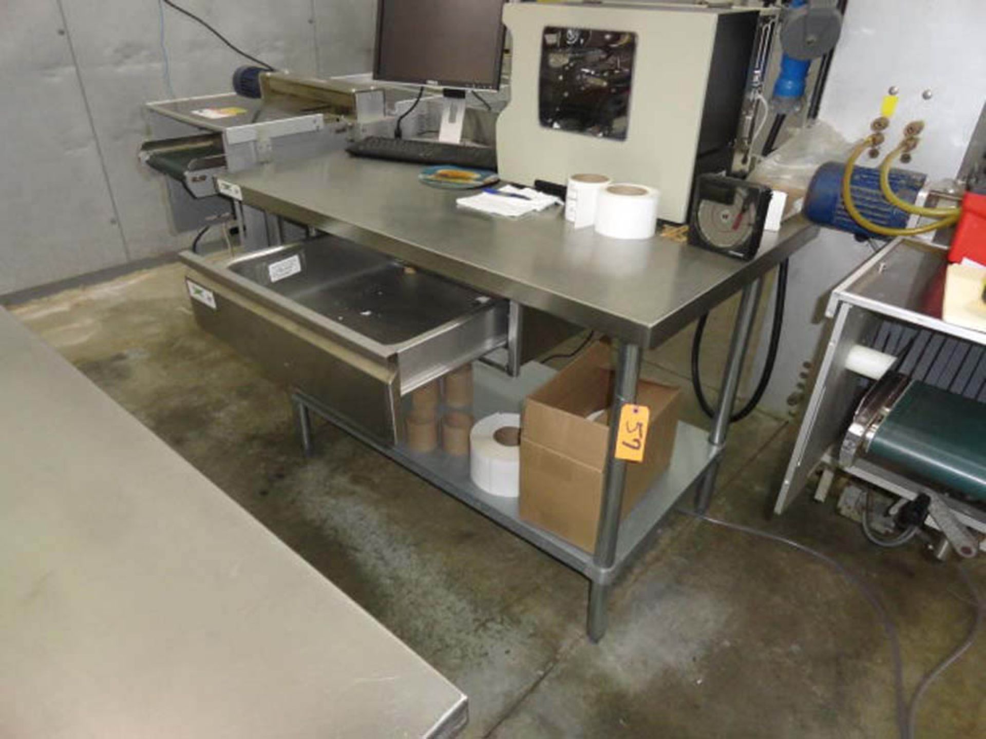 RECENCY STAINLESS STEEL TABLE, 4' X 30" WITH DRAWER - Image 2 of 2