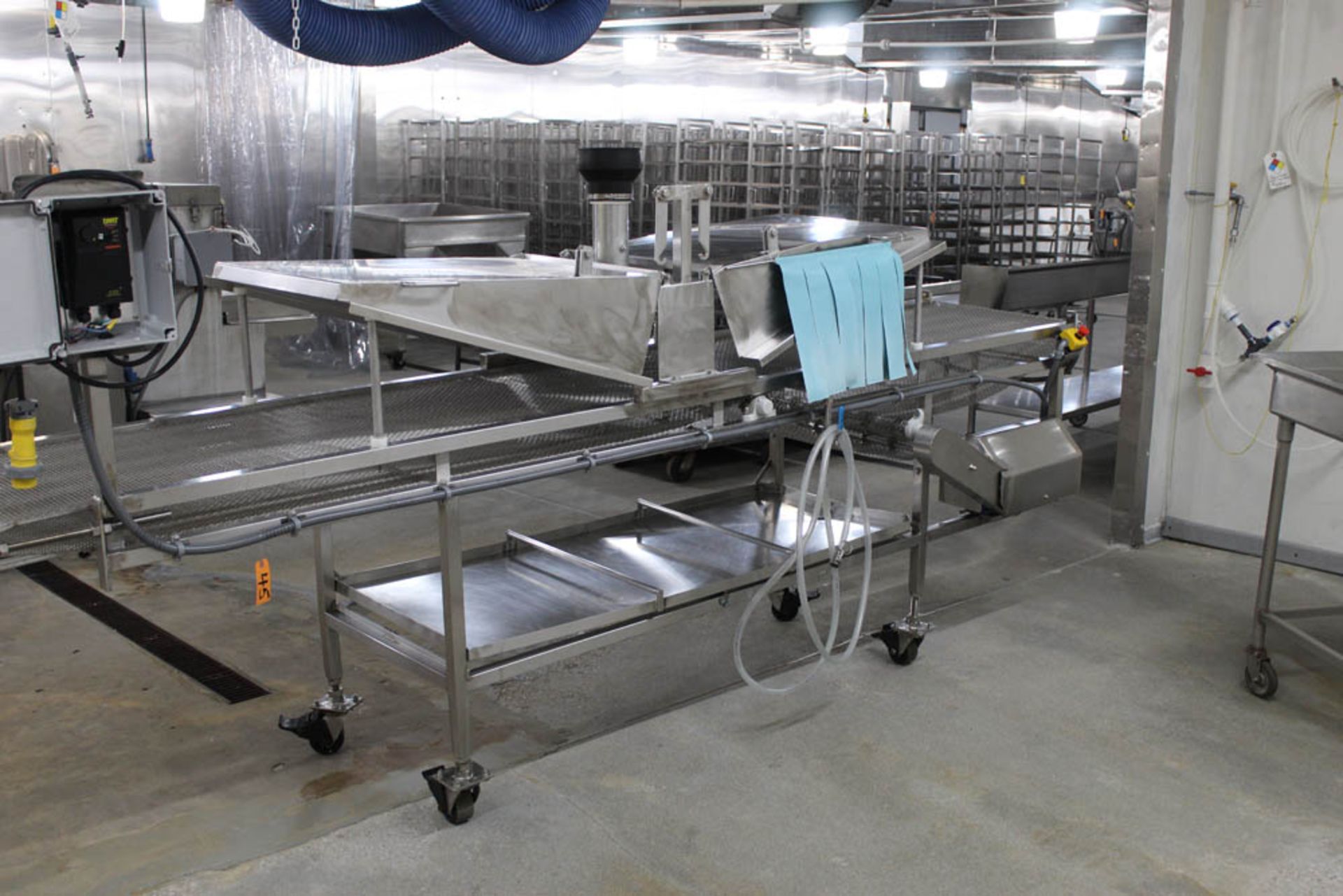 SPRAY INTERVATION CONVEYOR, 28" X 12" WITH VFD