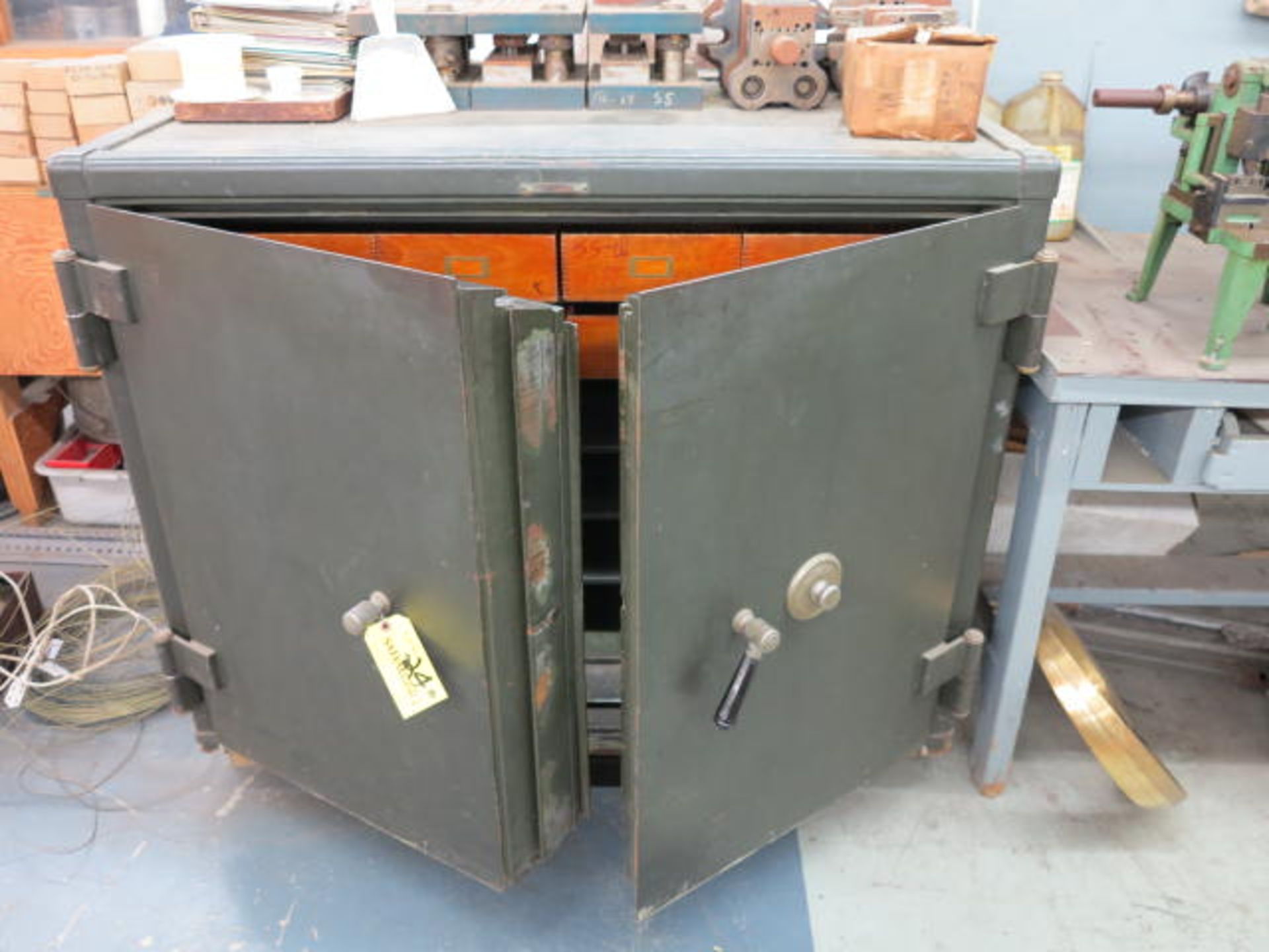 48'' x 30'' x 43''H 2 Door Safe with Combination Location: 40 John Williams St