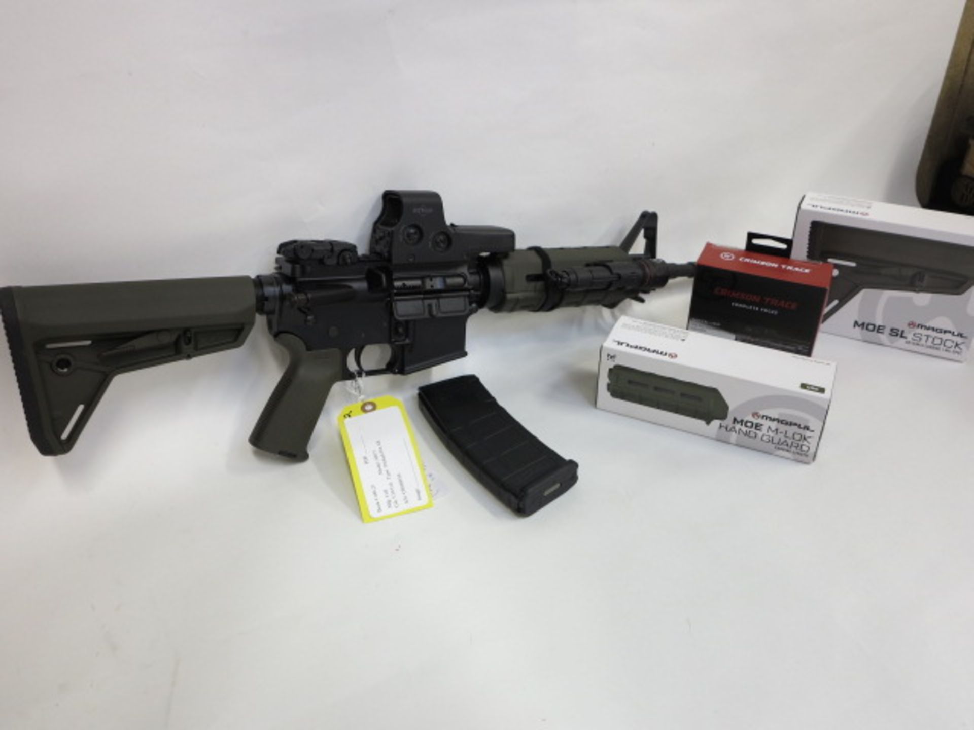 Colt 5.56 Cal, Model AR15, S/N CR068936, with Eotec Optics, Cromson Trace Flashlight, Mag Pull Stock