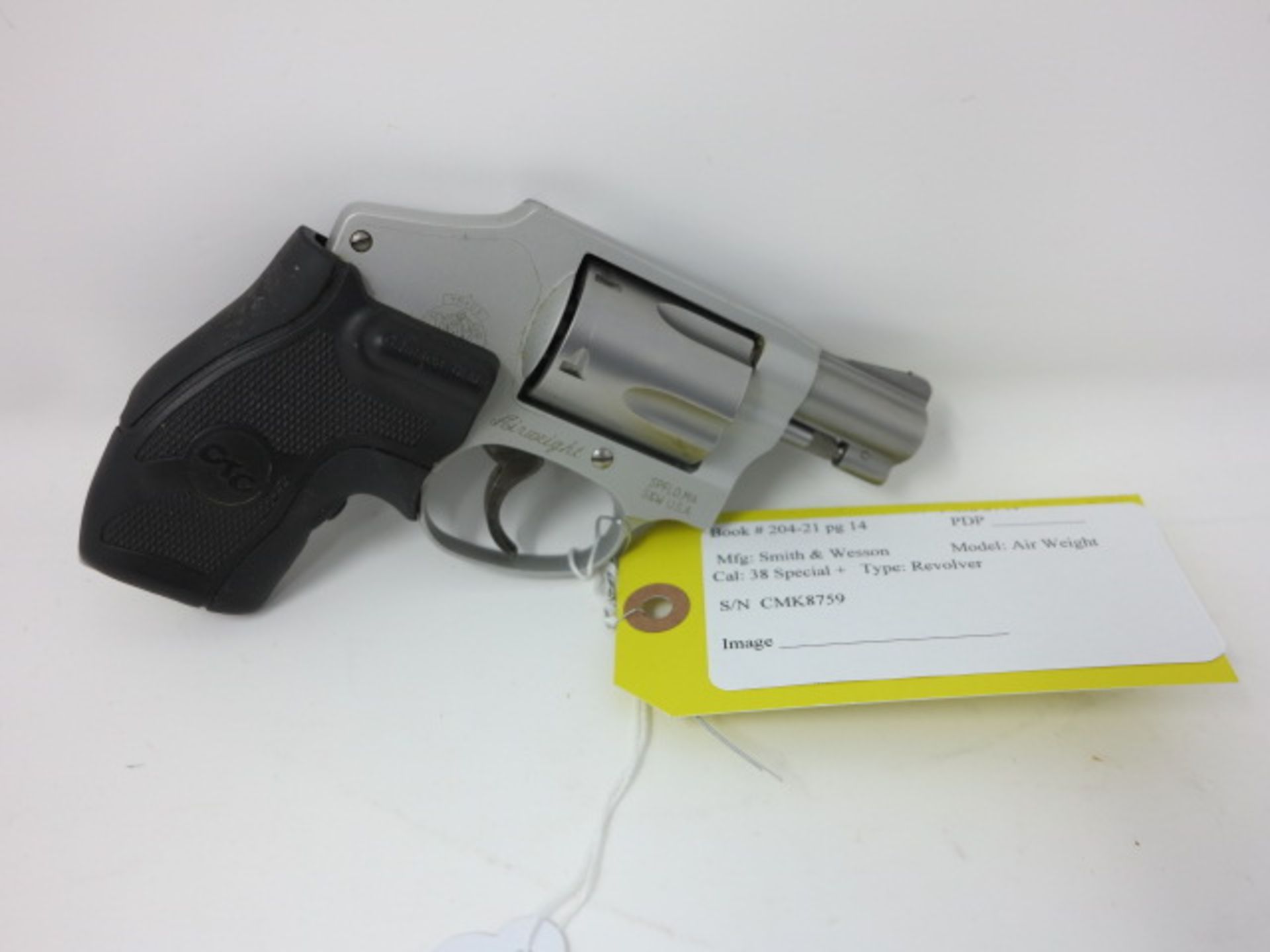 Smith & Wesson .38 SPL+, Model Air Weight, S/N CMK8759