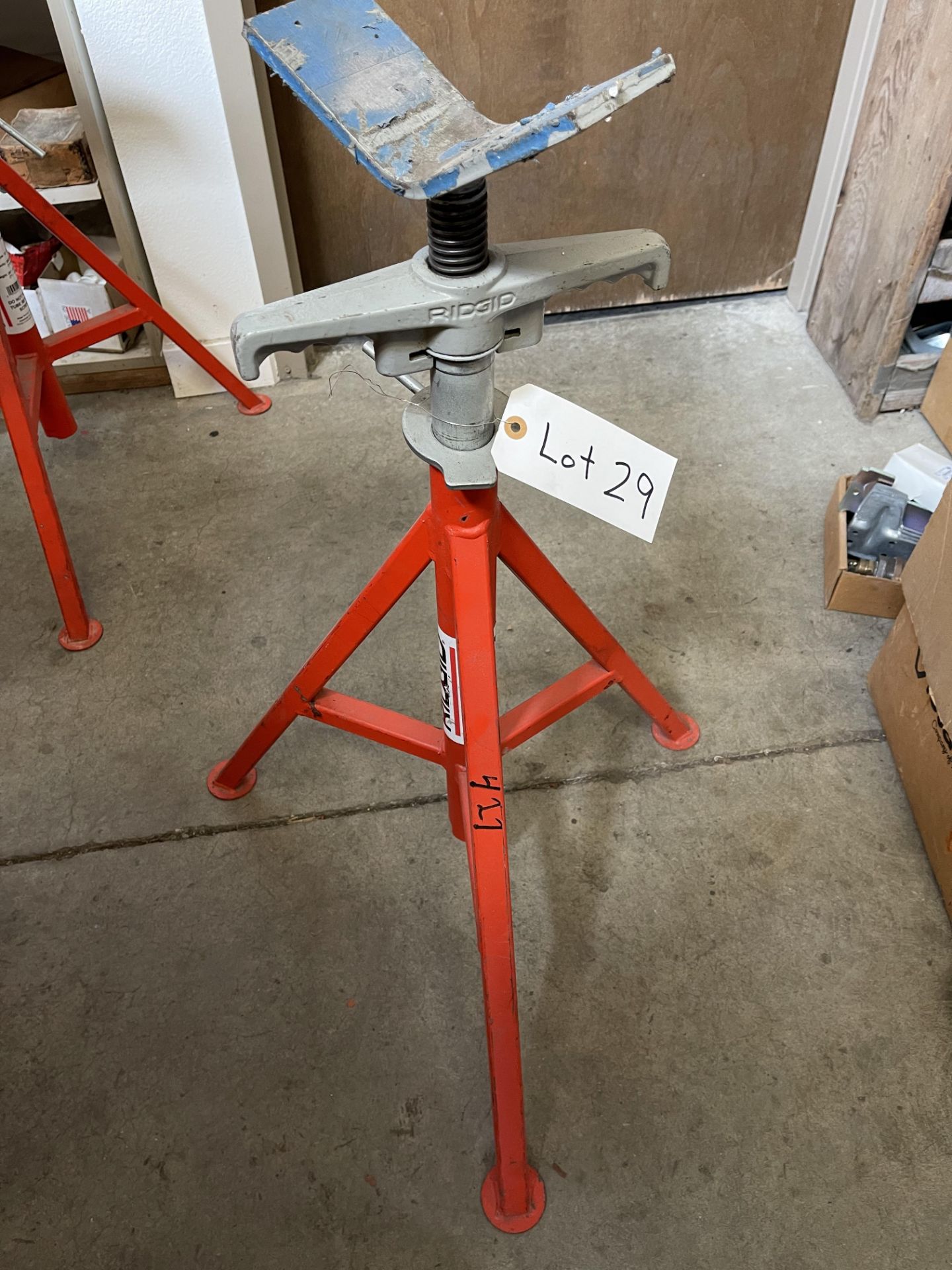 Ridgid model VJ-99 V head pipe stand