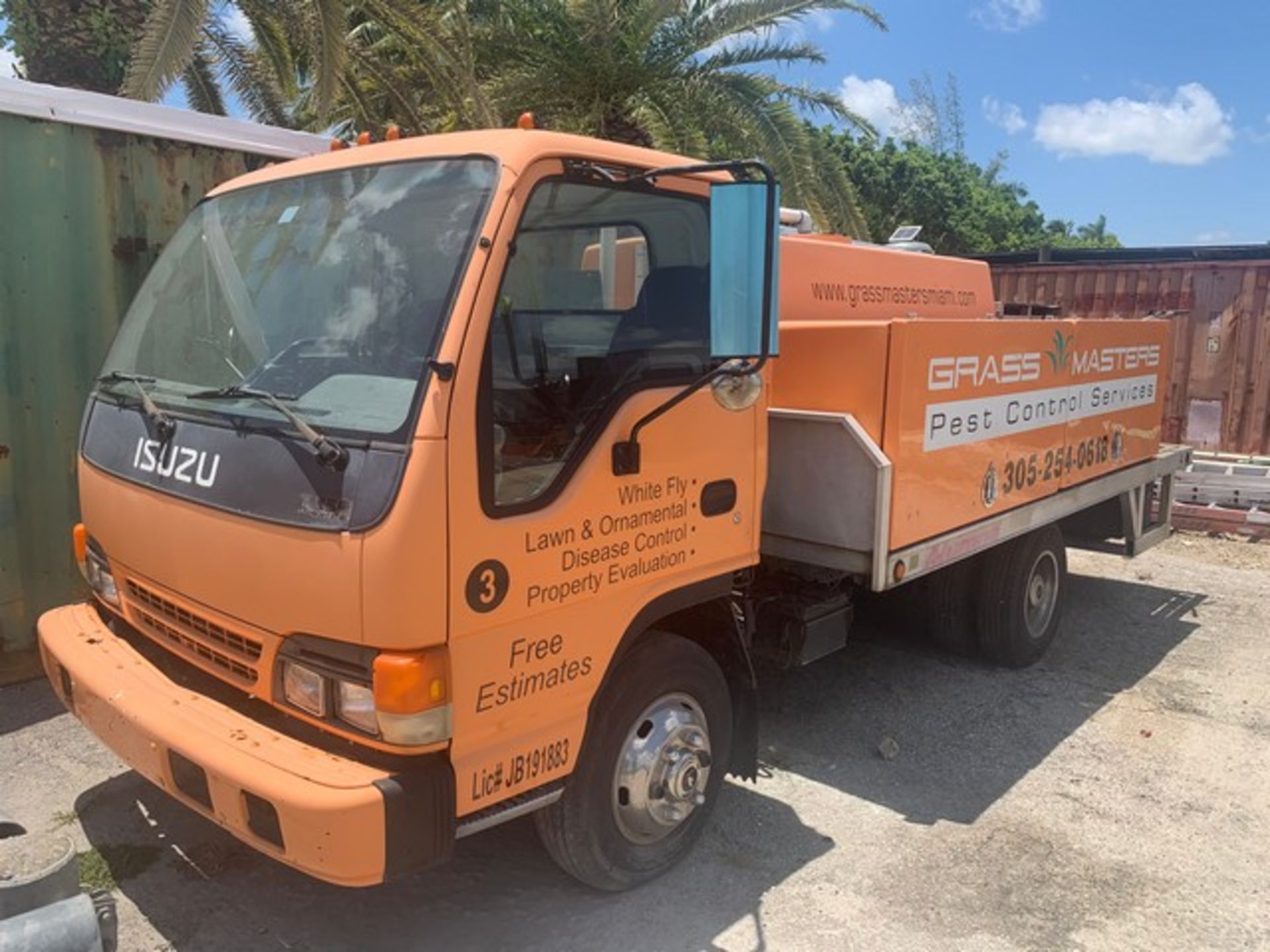 2003 ISUZU CABOVER TRUCK - VIN #JALC4B15237005198 - ORANGE - TURBO - ALUMNE ALUMINUM BODY - 6000 NON