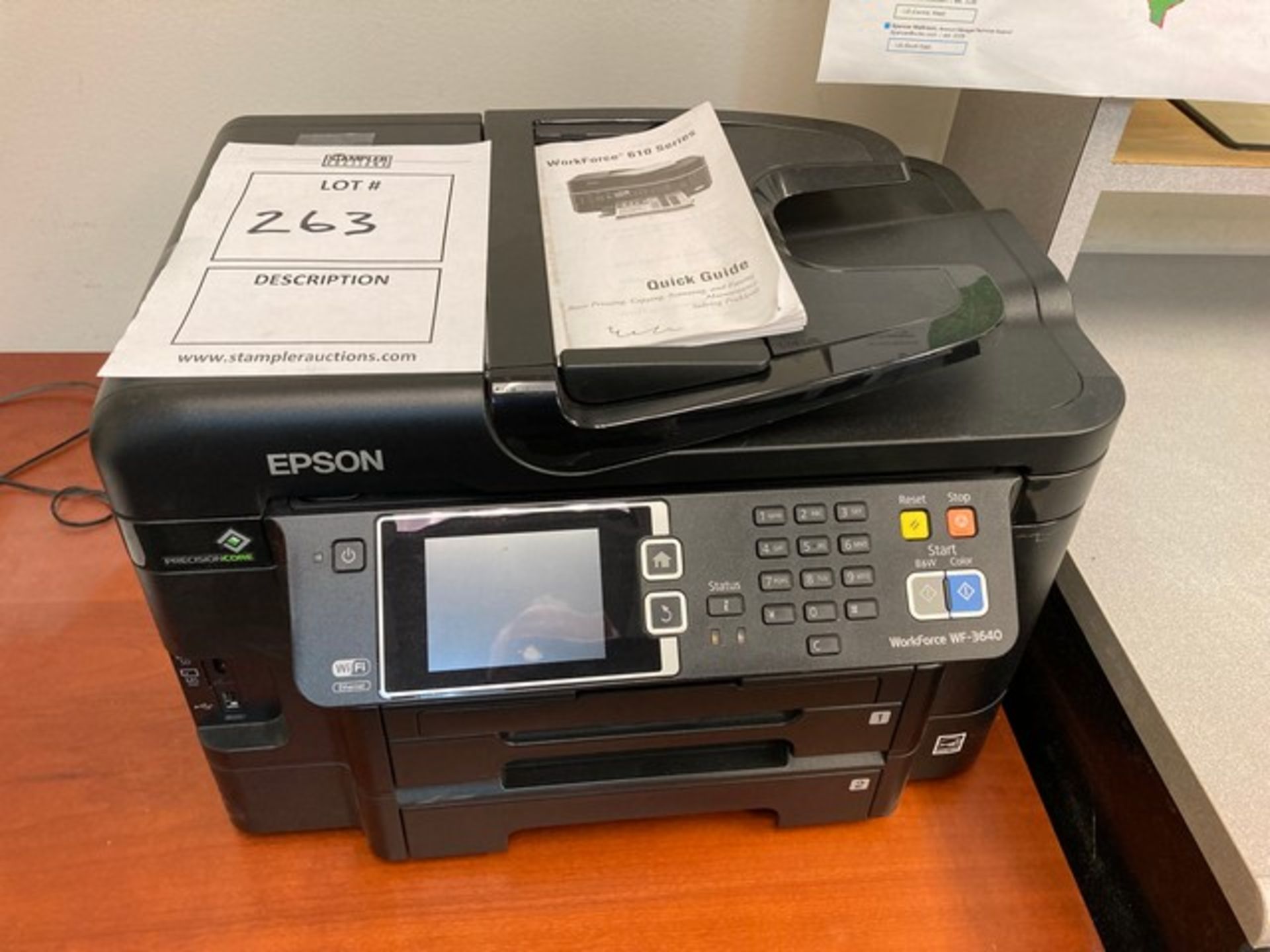 EPSON WORKFORCE WF3640 MULTI-FUNCTION MACHINE (SUITE 203)