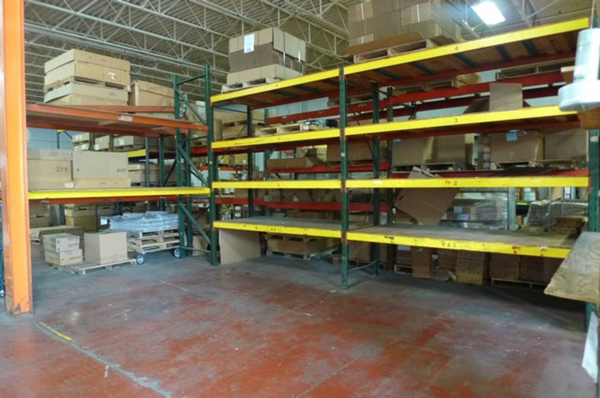 SECTIONS OF PALLET RACKING, 11' 8" X 42"D (X$) RACKING ONLY NO PRODUCT - Image 2 of 2