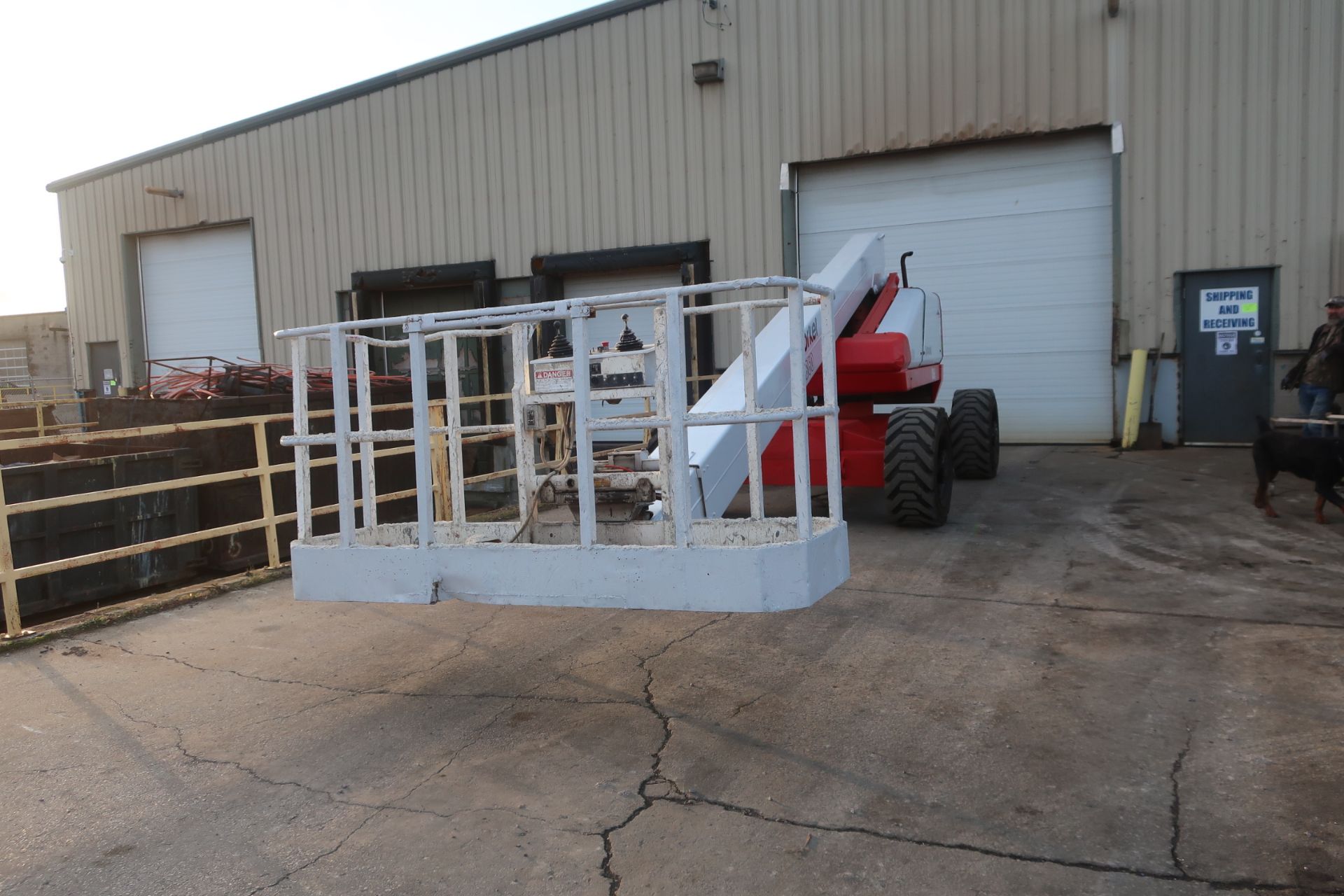 MINT Snorkel Boom Lift model TB-60 with 60' platform height and 500lbs lifting capacity 4x4 with low - Image 2 of 5