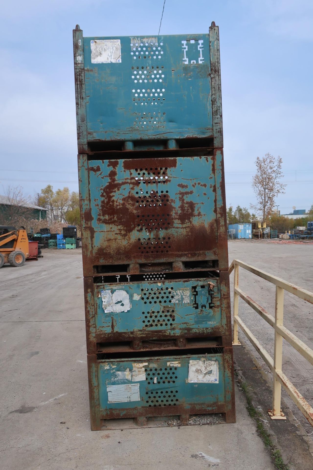 Lot of 4 (4 units) Heavy Duty Steel Bins Baskets 54 x 44" - Image 2 of 2