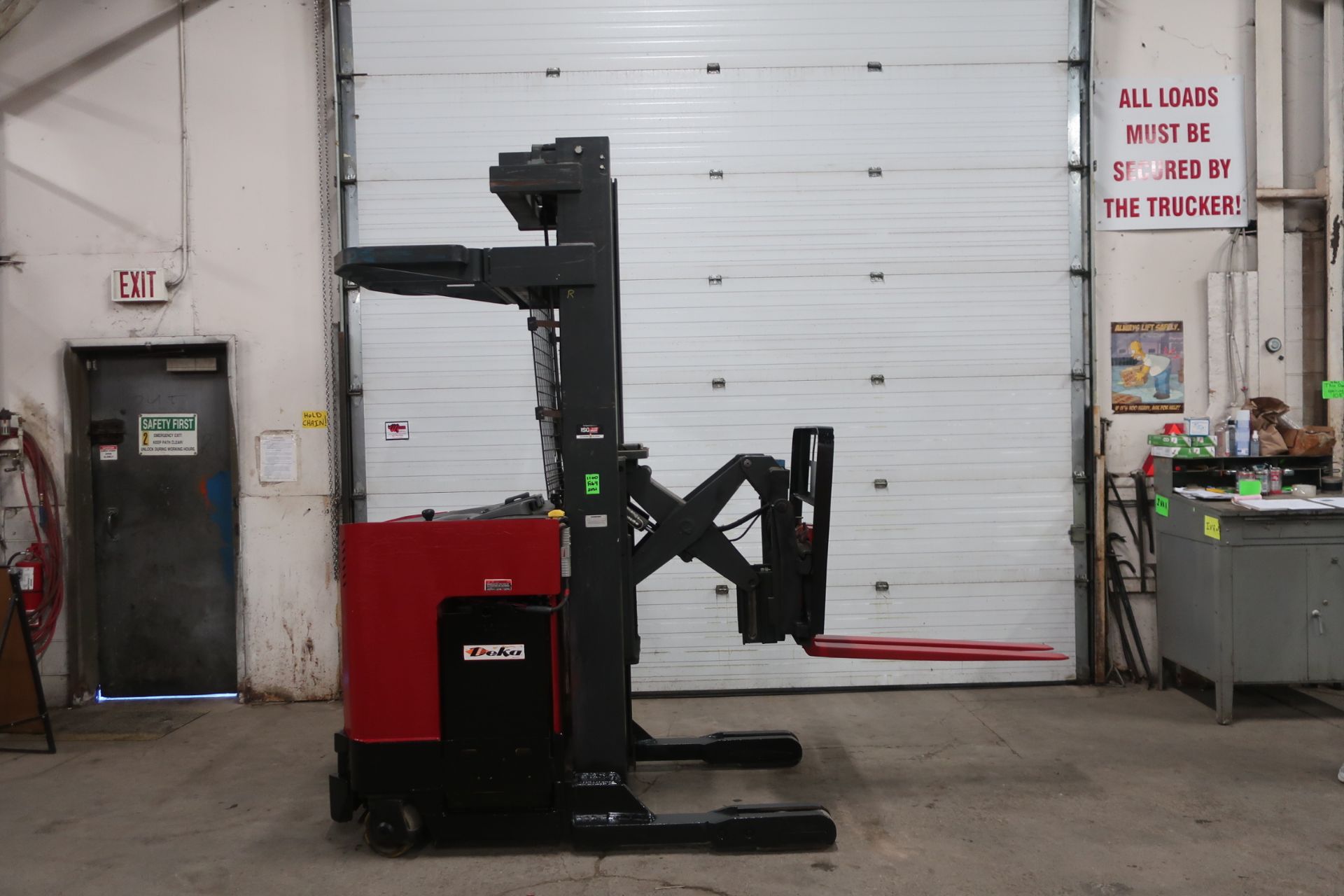 FREE CUSTOMS - Raymond Reach Truck Pallet Lifter REACH TRUCK electric 4500lbs with sideshift