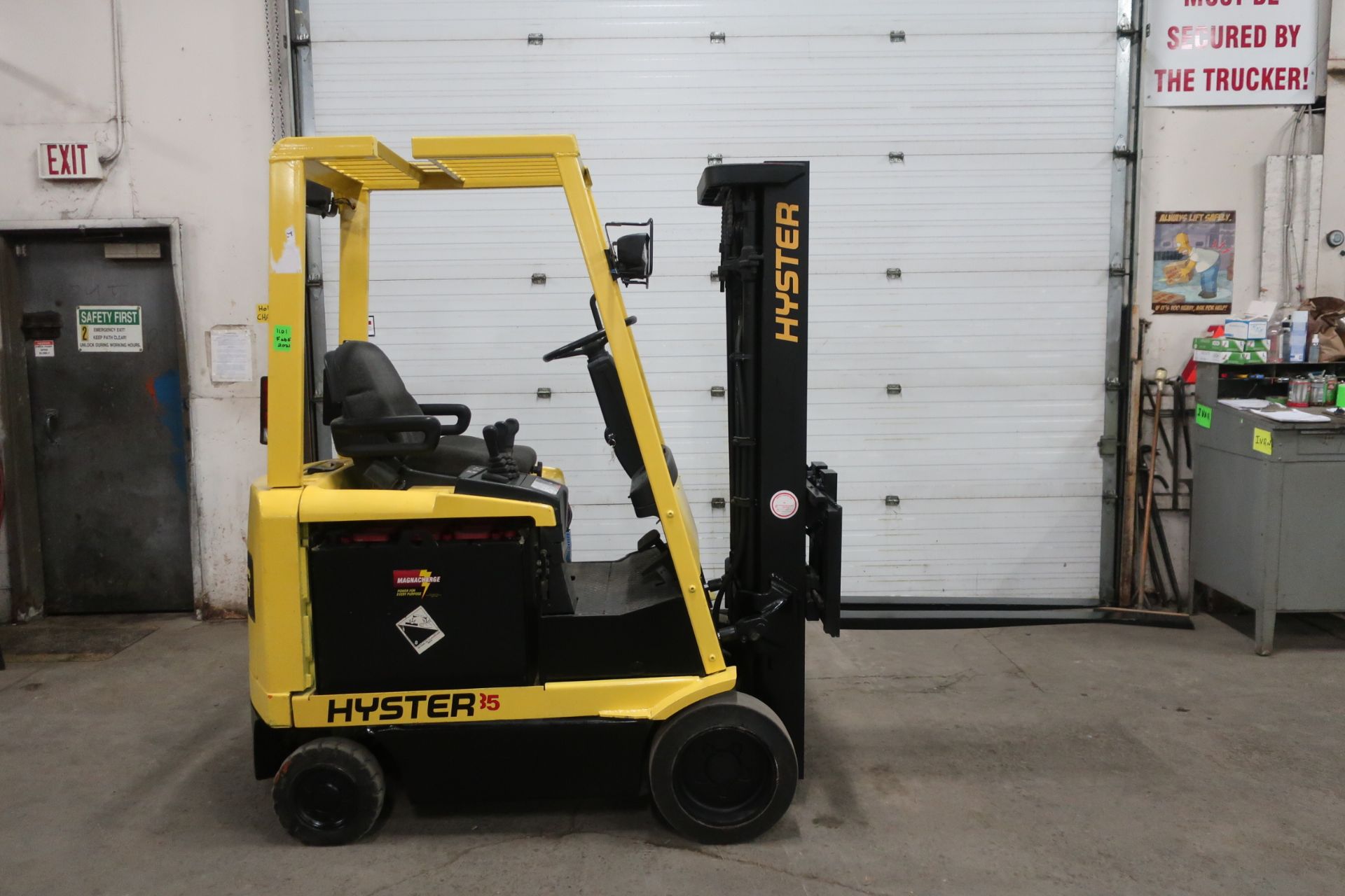 FREE CUSTOMS - Hyster 3500lbs Capacity Forklift Electric with 3-stage mast with sideshift