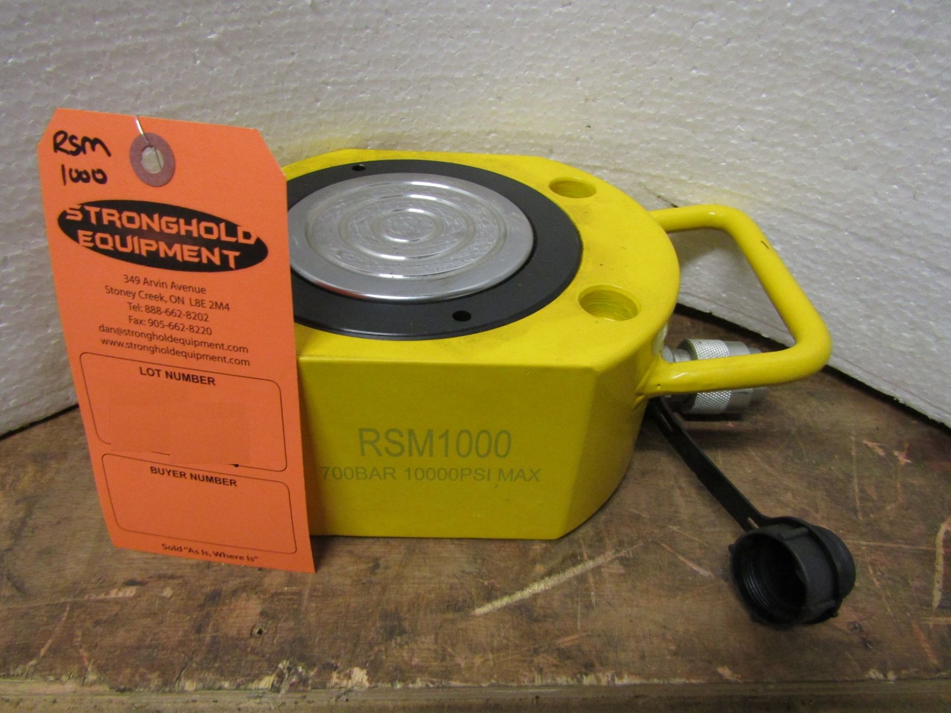 RSM-1000 100 Ton Hydraulic Jack - pancake jack style