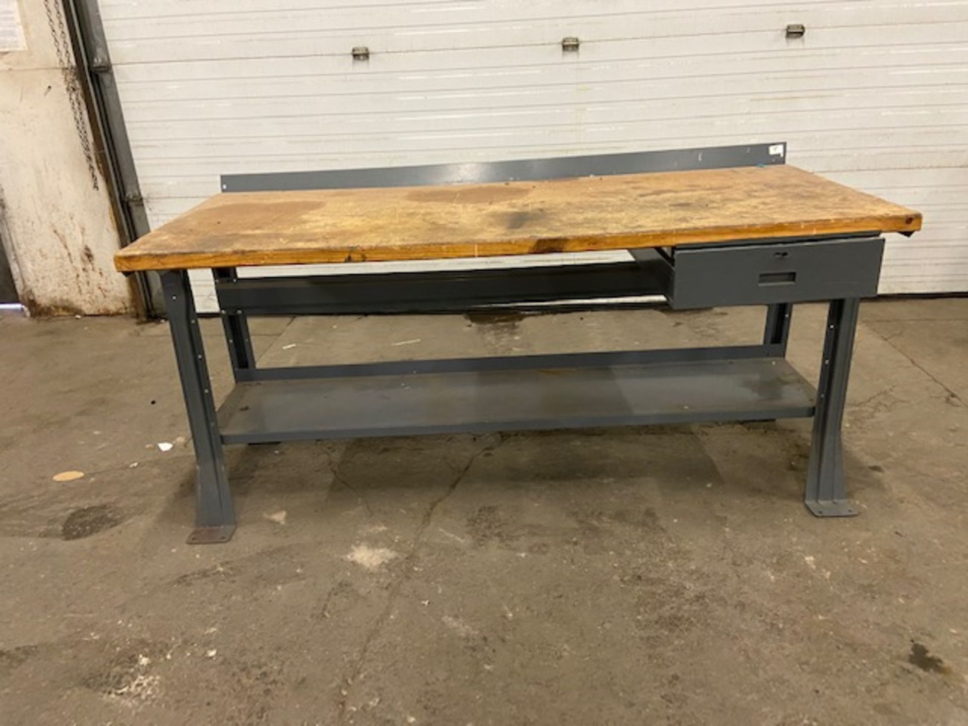 Work Table Work Bench Unit 72" x 30" with wooden table top