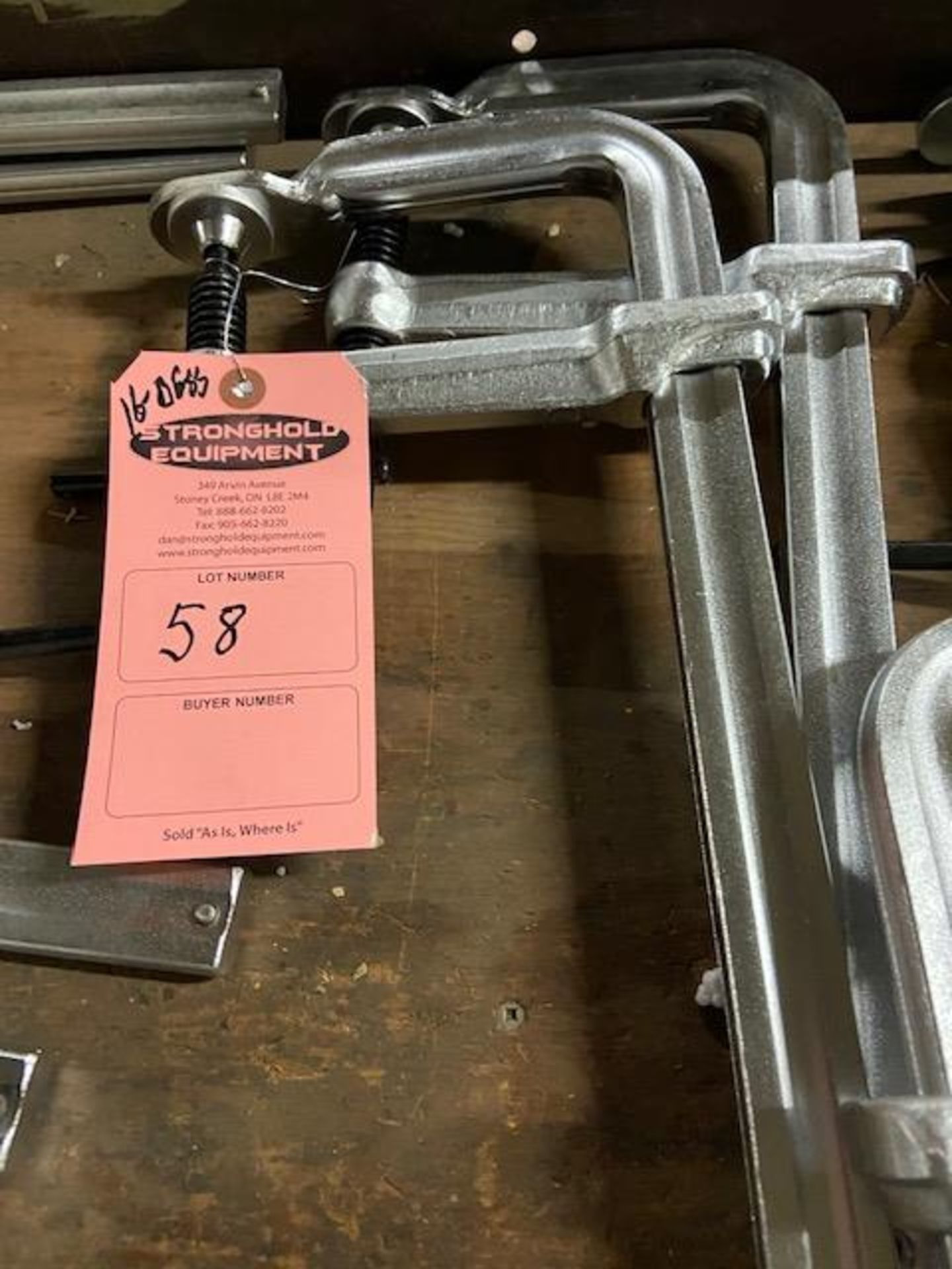 Lot of 2 MINT BESSEY style F-CLAMPS - UNUSED-NEW - 16" long