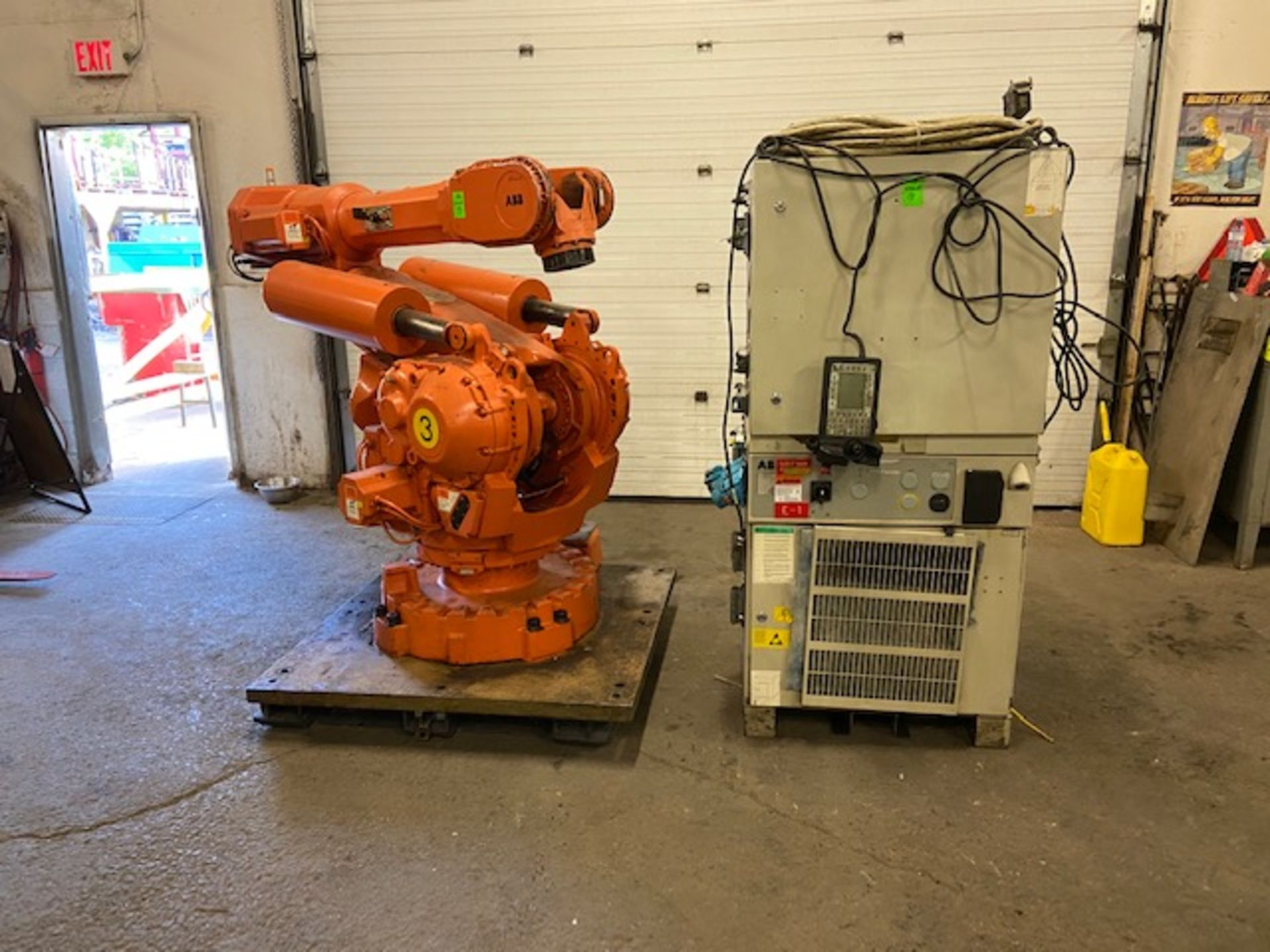 2008 ABB Robot IRB 6400R Handling Robot with ABB Controller & Teach Pendant and Cables complete