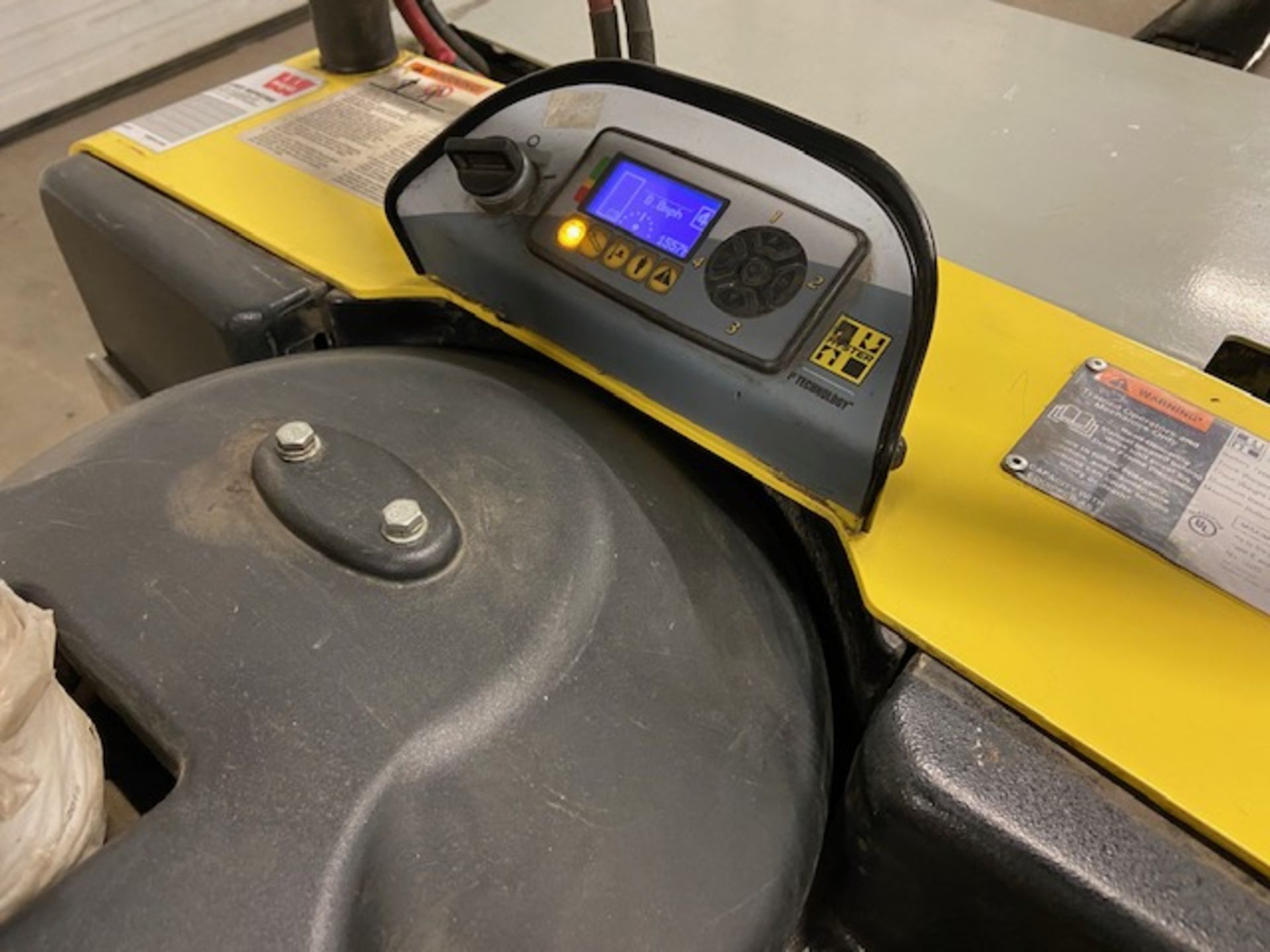 2019 Hyster Electric Ride on Powered Pallet Cart Lift 8000lbs capacity 8' Long with LOW HOURS Safety - Image 2 of 3