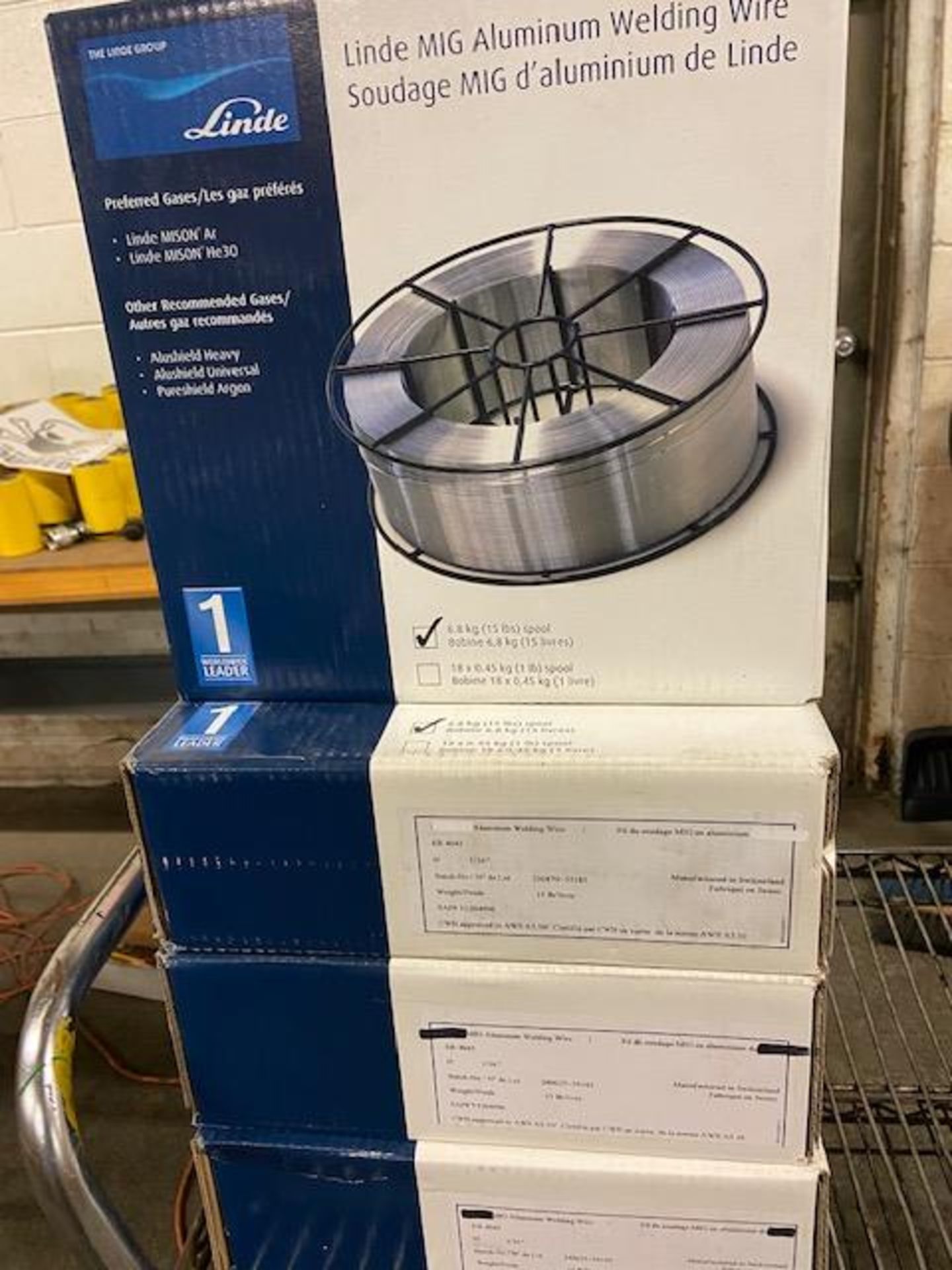 Lot of 4 Boxes of Linde Aluminum Wire