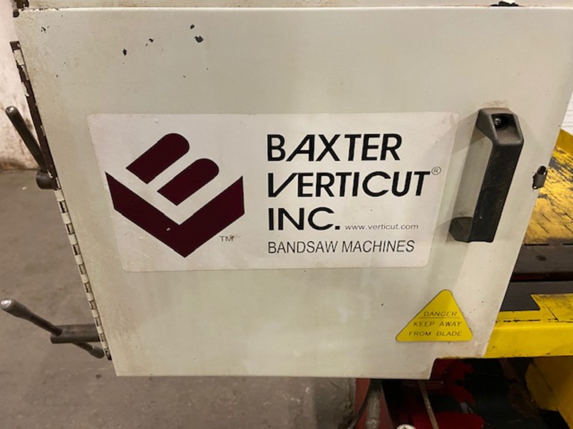 2014 Baxter Vertical model 2808 Horizontal Band Saw 18" x 13" cutting capacity NICE MACHINE with - Image 2 of 2