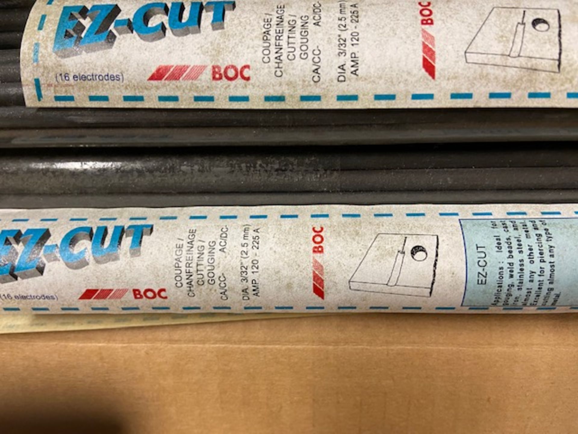 Lot of 10 Boxes of BOC EZ-CUT Cutting Gouging Rods - Image 2 of 2