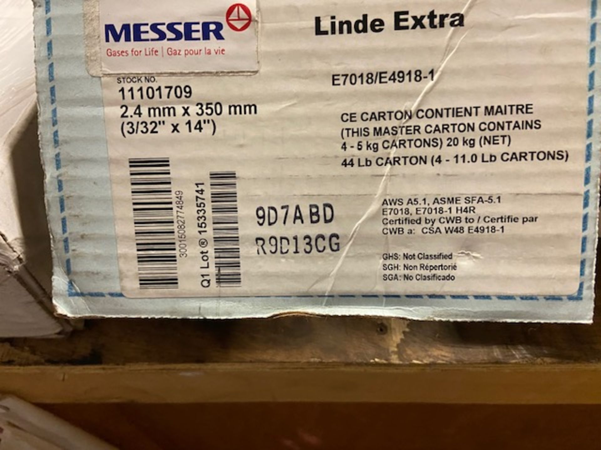 Lot of Mixed Welding Supplies - Linde - Image 2 of 3