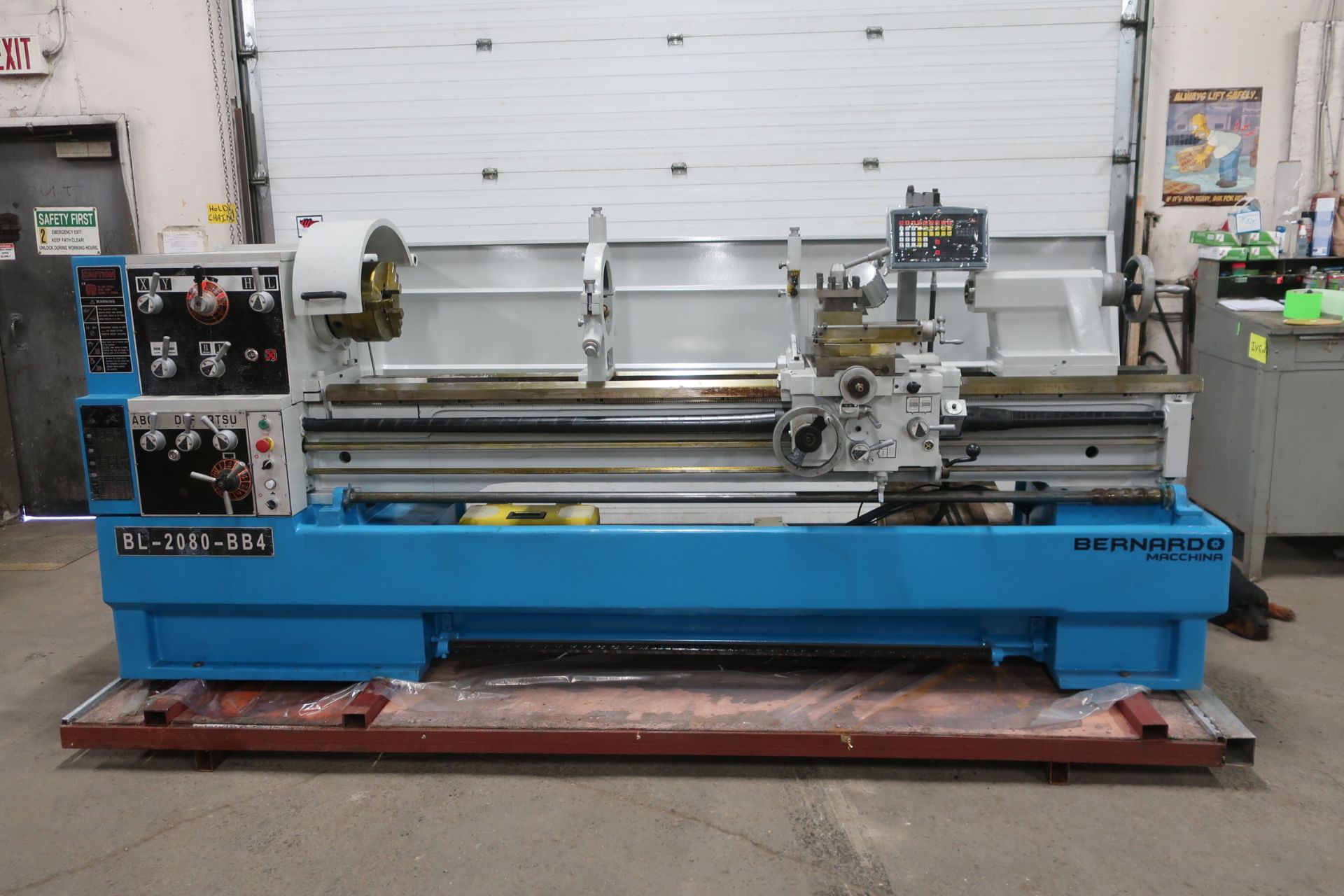 Bernardo Macchina Engine Lathe model BL-2080-BB4 - LARGE 4" Spindle Bore with 20" Swing with 80"