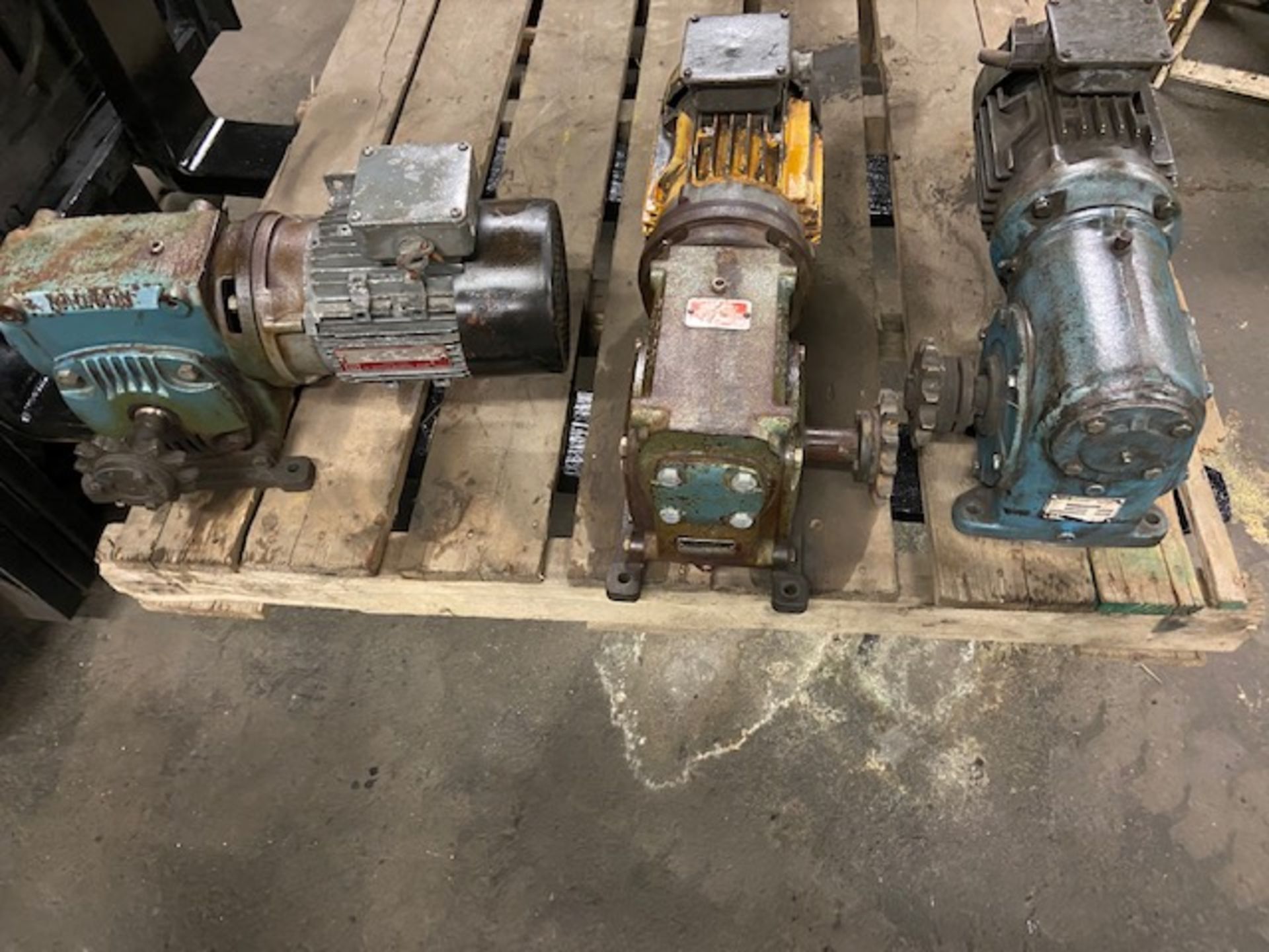 Lot of 3 (3 units) Brook Crompton Motors with Gear Boxes