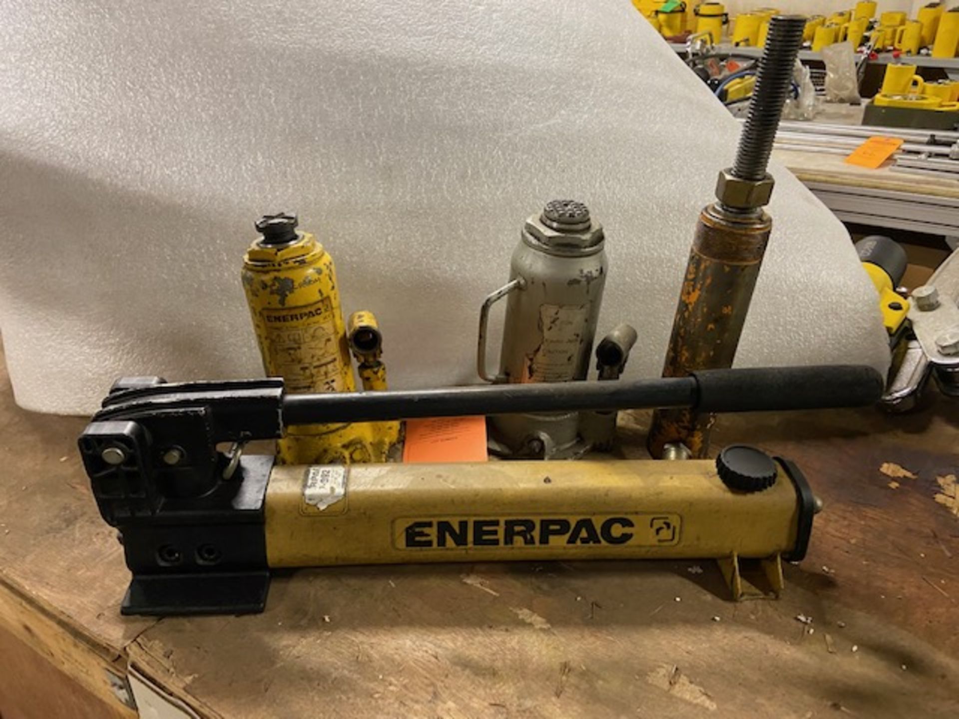 4 Piece Set with Enerpac Jacks and Hand Pump