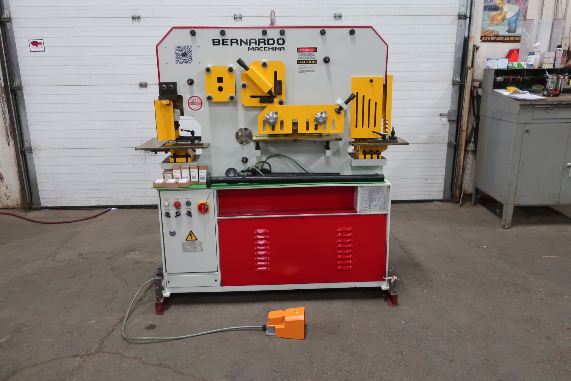 Bernardo Macchina 55 Ton Capacity Hydraulic Ironworker - complete with dies and punches - Dual