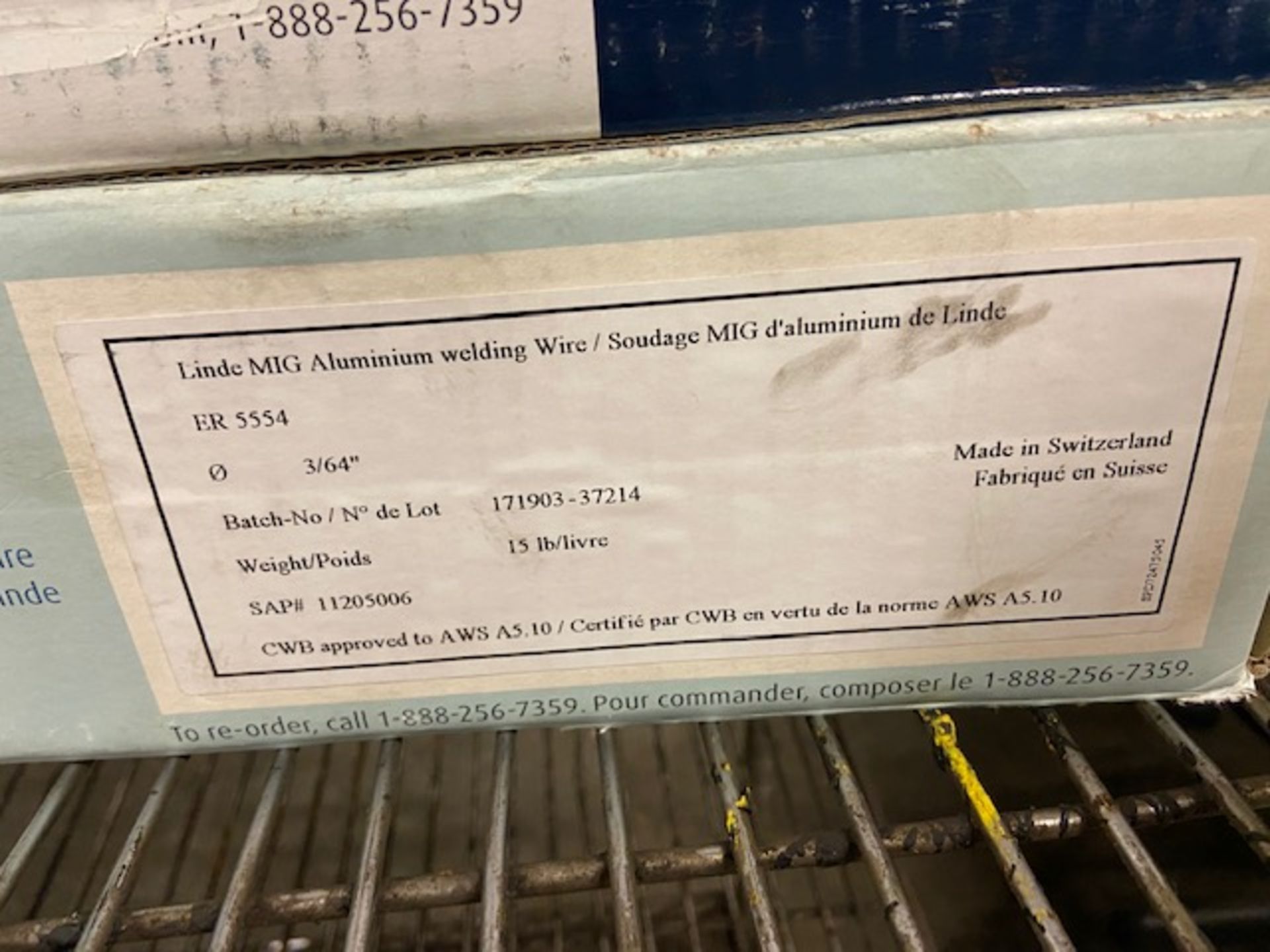 Lot of 4 Boxes of Linde Aluminum Wire - Image 2 of 2