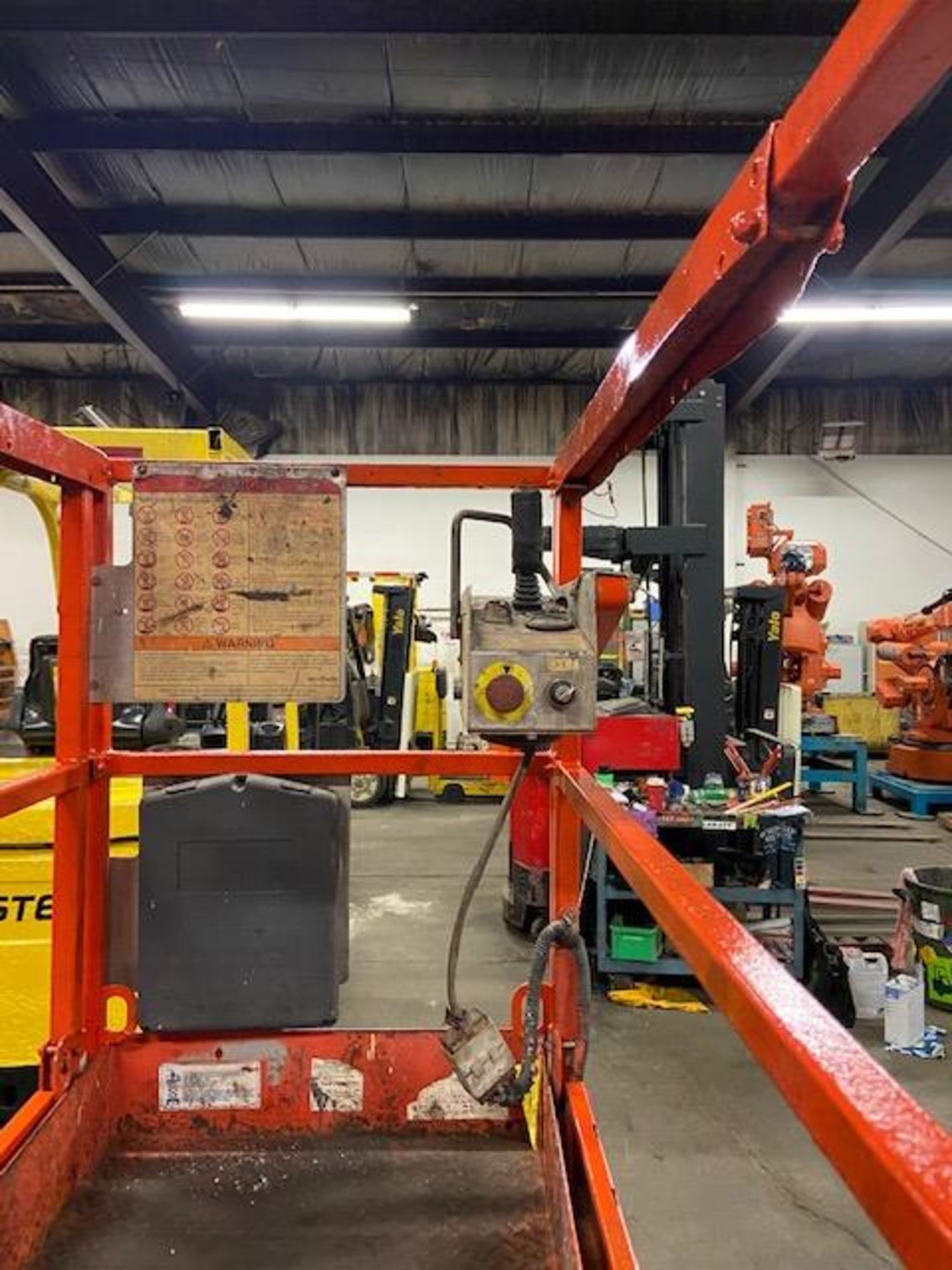 SkyJack III Electric Scissor Lift model 3219 - 19 feet lift, 32 inch width deck with pendant - Image 2 of 3