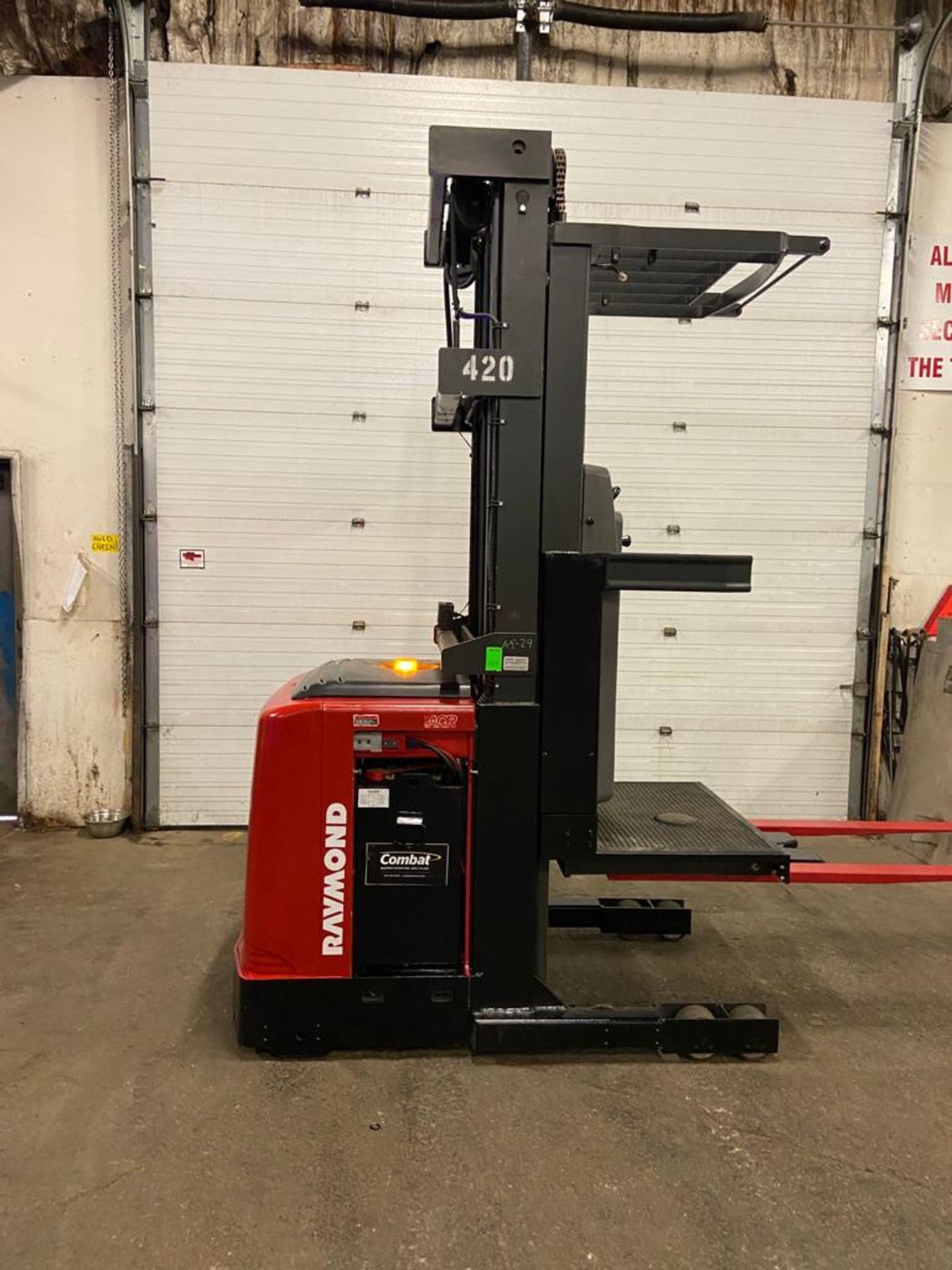 FREE CUSTOMS - 2012 Raymond Order Picker Electric 3-stage Mast Powered Pallet Cart Lifter MINT