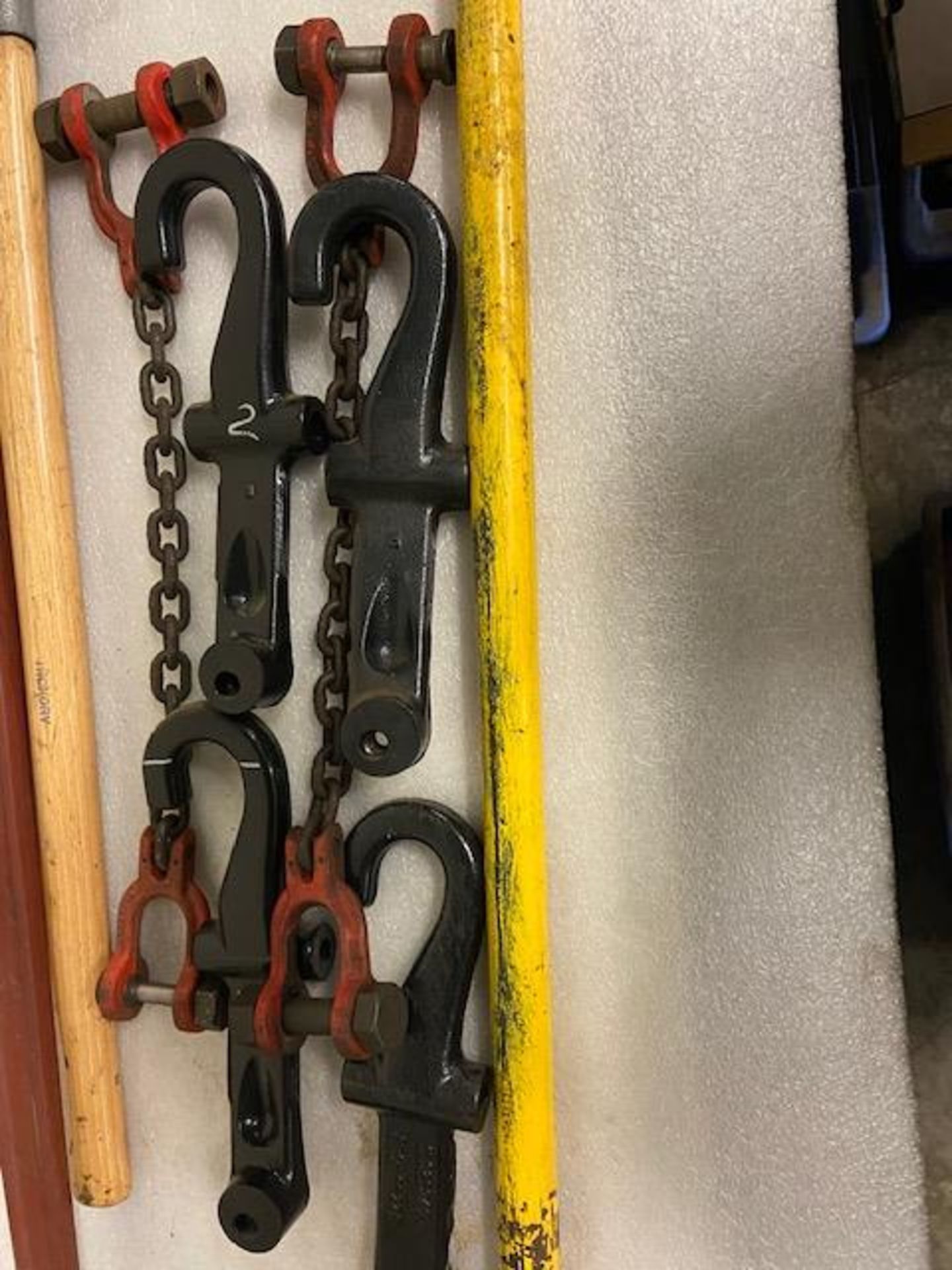 Lot of 6 Units Lifting Chains & Hooks