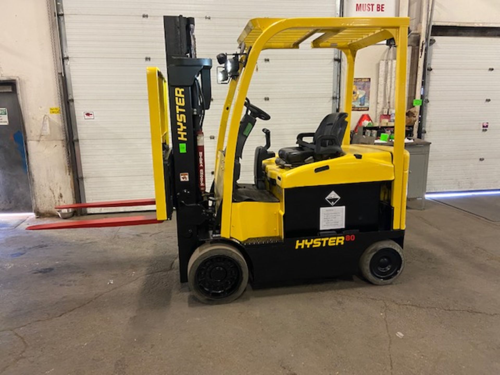 FREE CUSTOMS - 2014 Hyster 8000lbs Capacity Forklift Electric with sideshift NICE UNIT