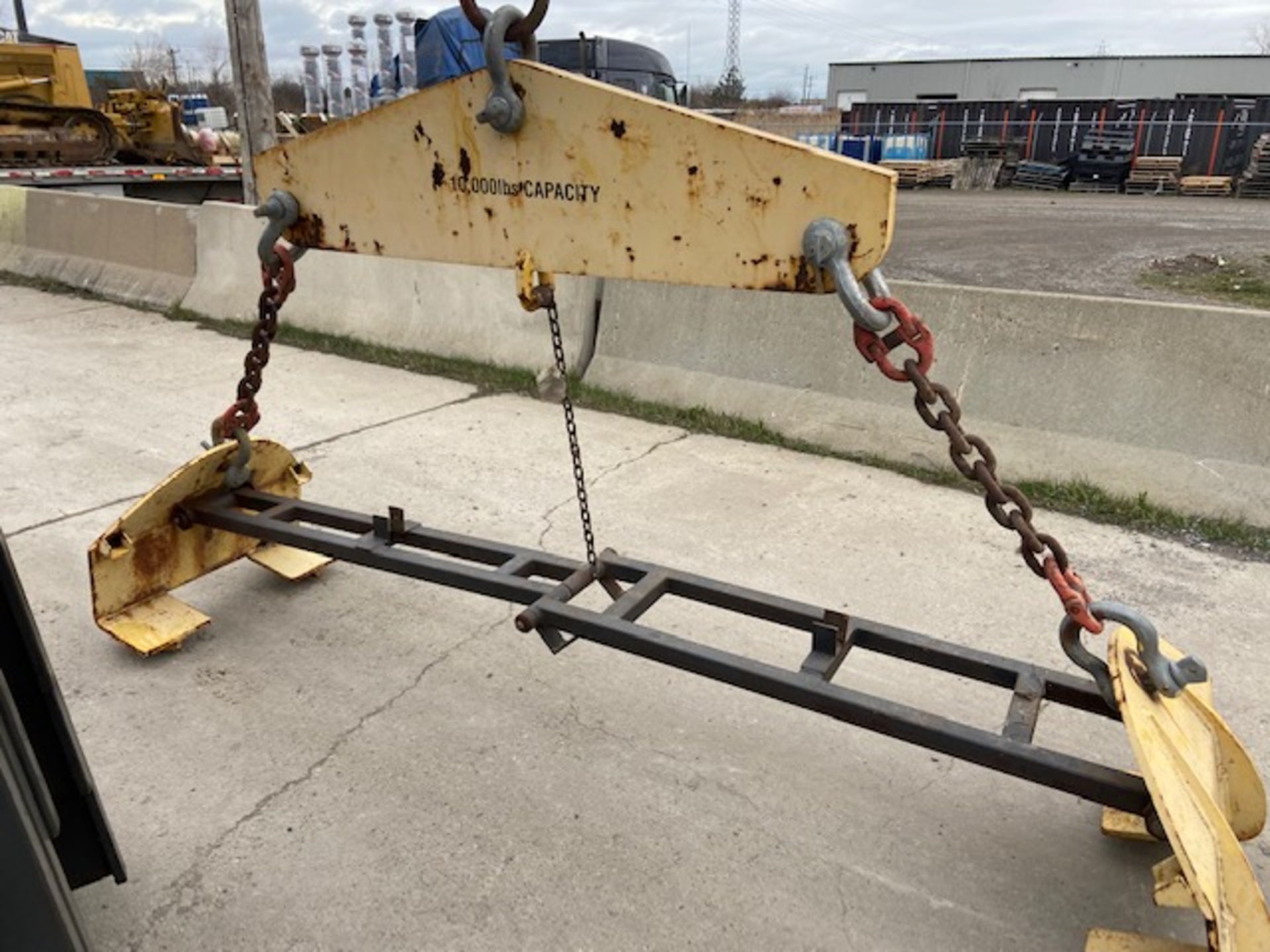 Steel plate or bar lifter - 9' max width or length - capacity 10,000lbs or 5 ton