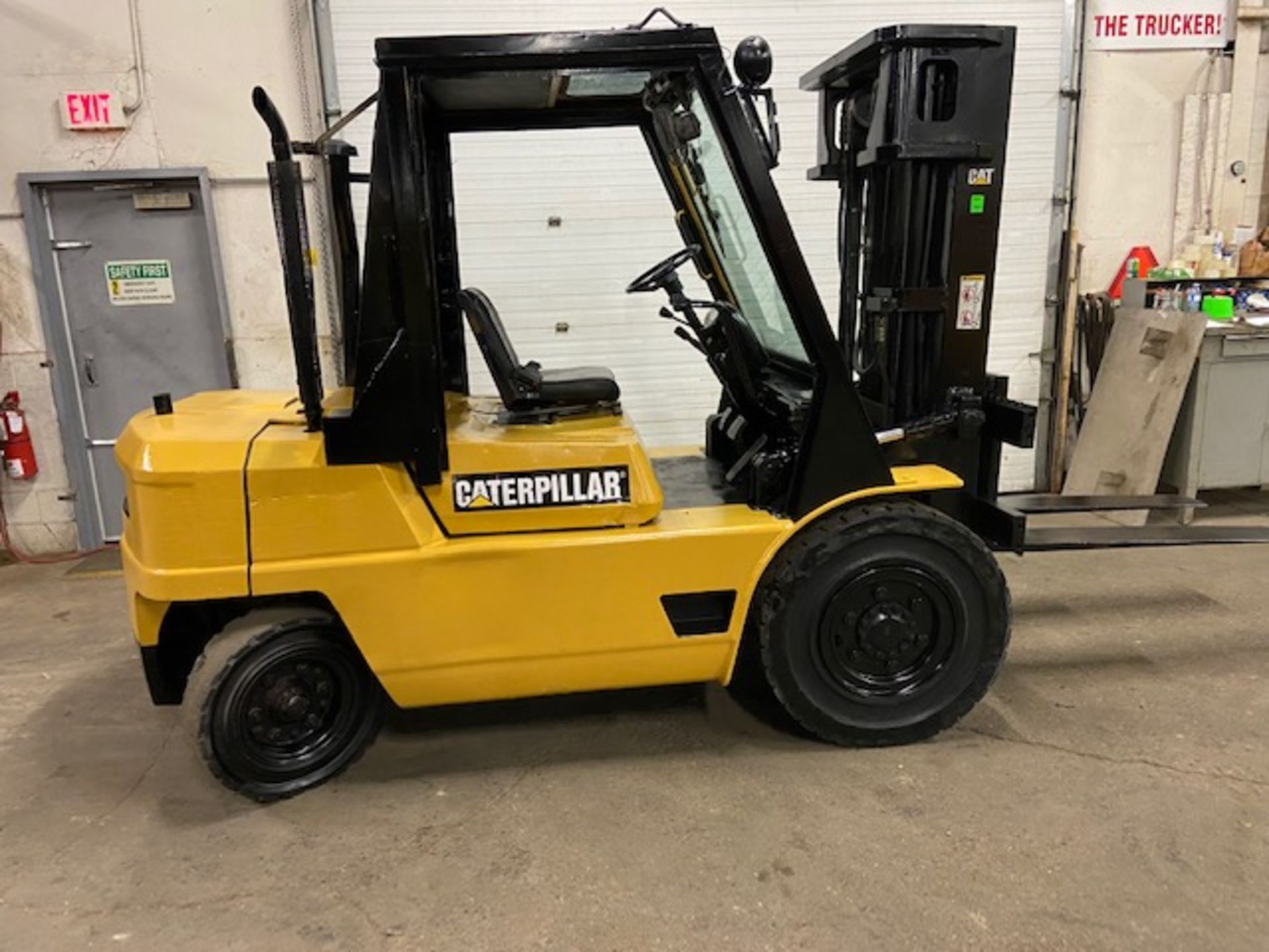 FREE CUSTOMS - Caterpillar 8,000lbs Capacity Diesel OUTDOOR Forklift with 3 stage mast