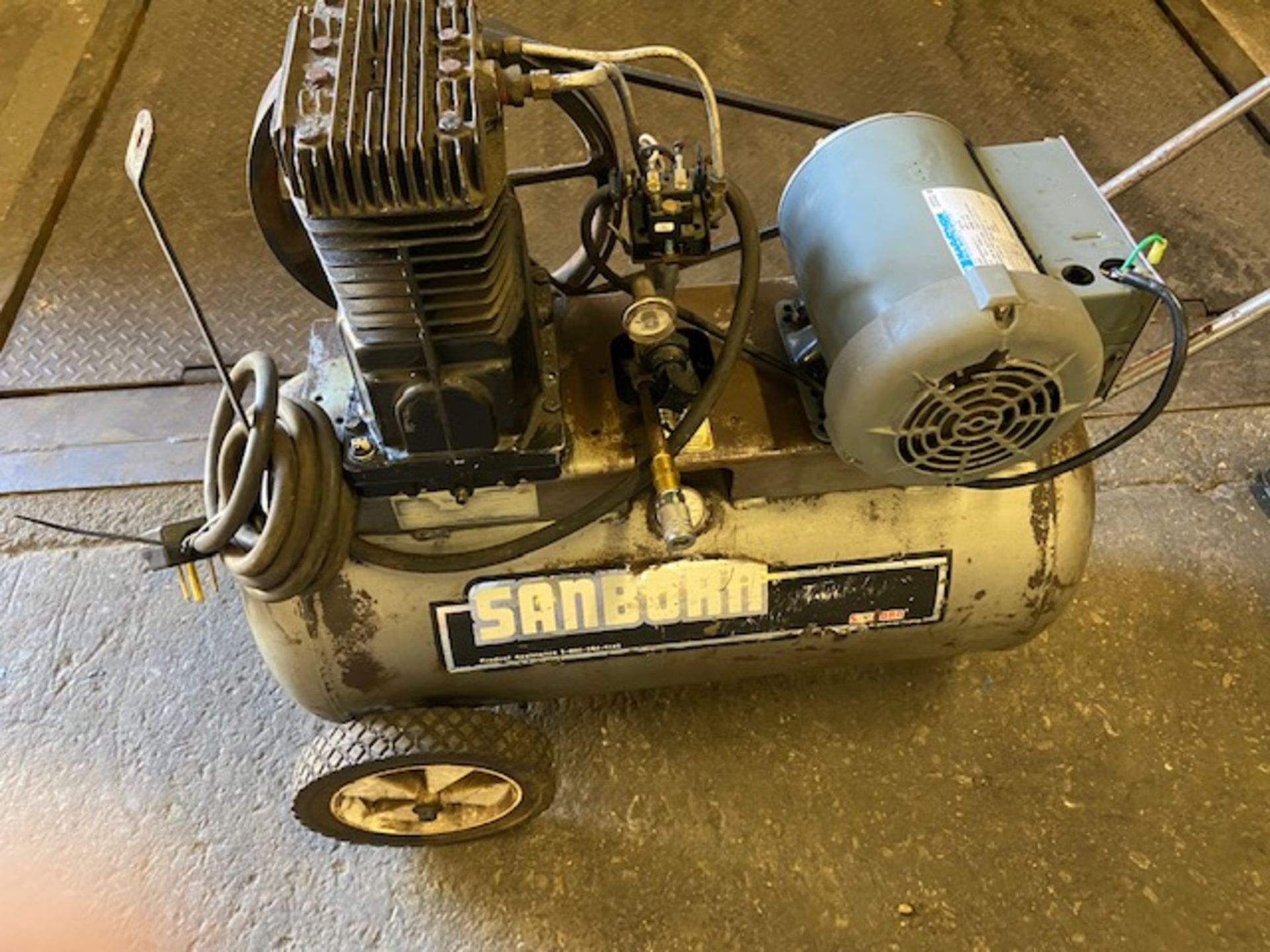 Sanborn Portable Air Compressor Unit - single phase