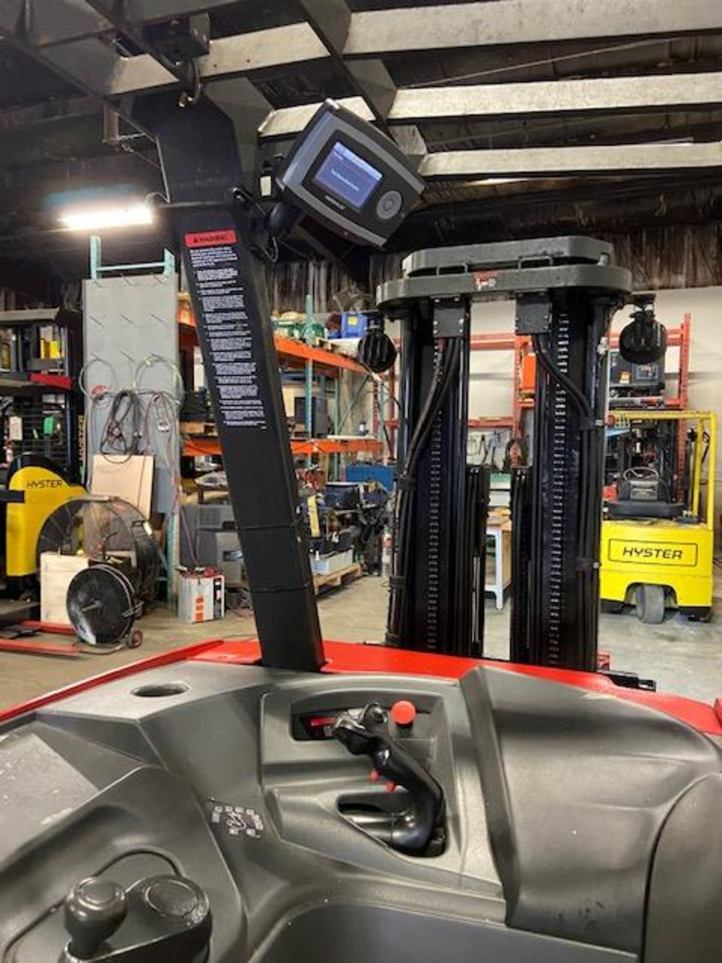 FREE CUSTOMS - 2016 Raymond 5000lbs Capacity Stand On Forklift Electric with 3-STAGE MAST - Image 4 of 4