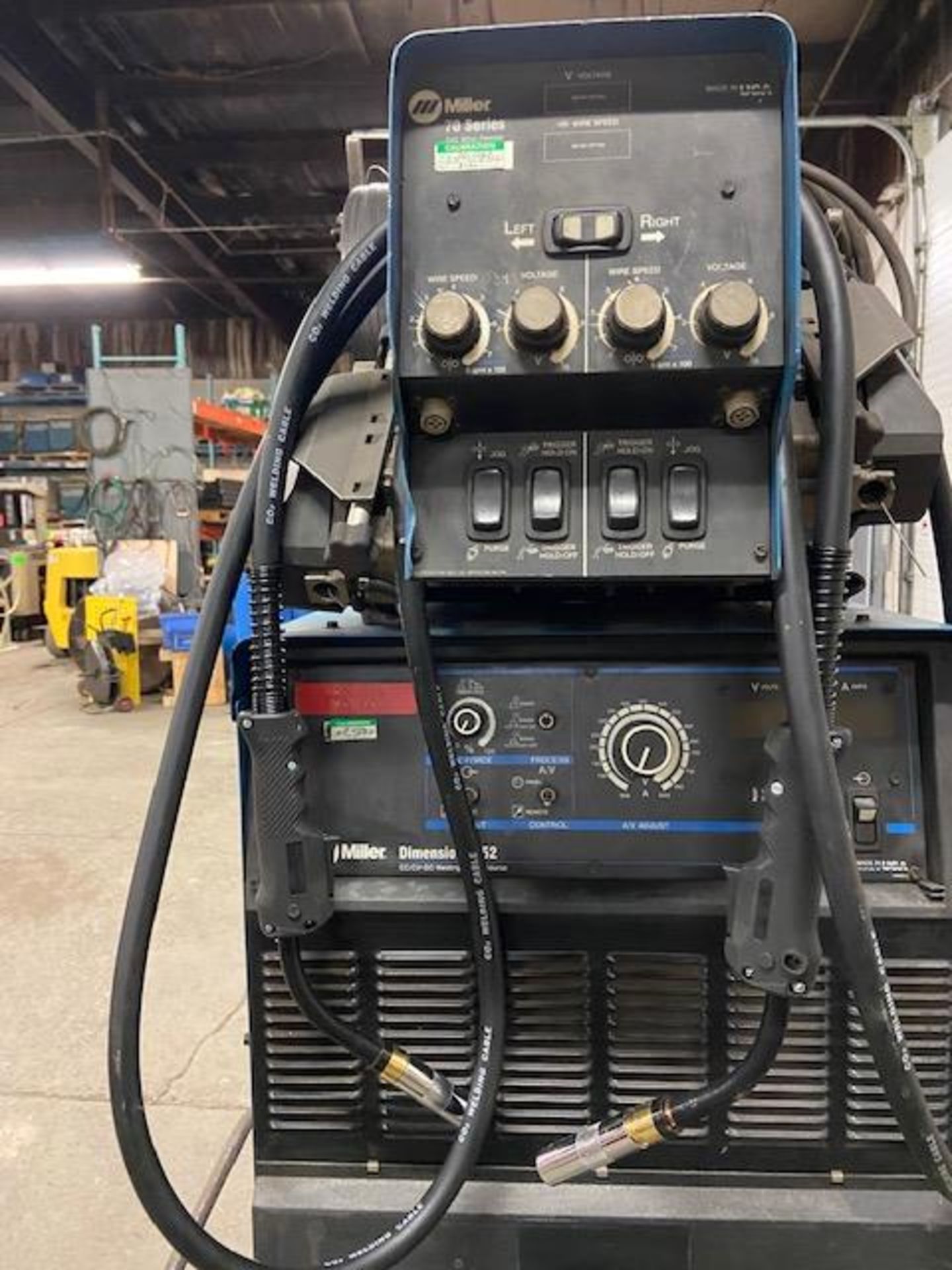 Miller Dimension 652 Mig Welder 650 Amp Mig Tig Stick with DUAL 70 Series Wire Feeder with 2 Mig - Image 3 of 3