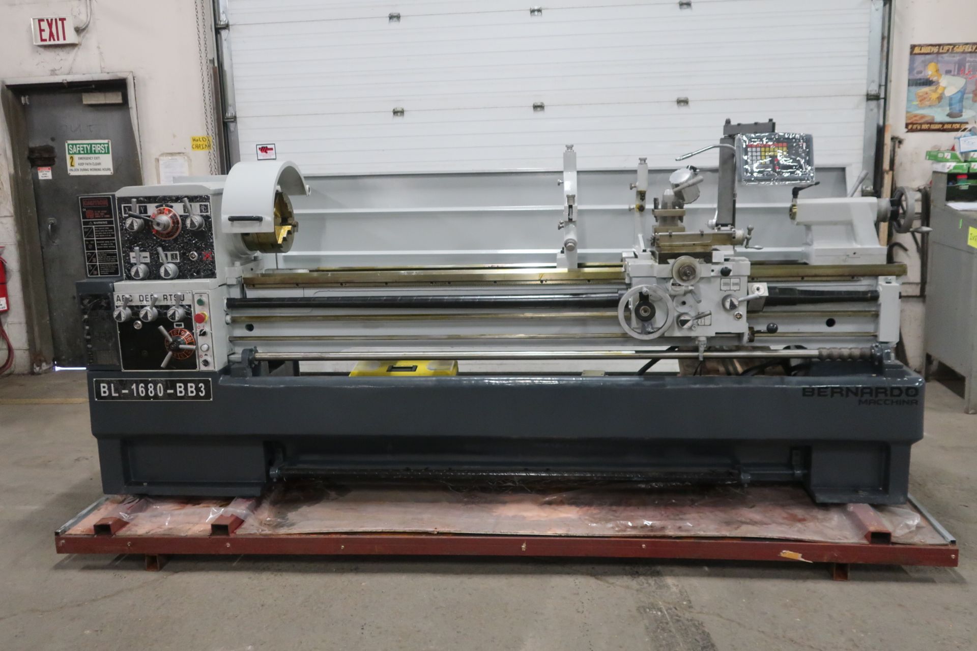 Bernardo Macchina Engine Lathe model BL-1680-BB3 - LARGE 3" Spindle Bore with 16" Swing with 80"