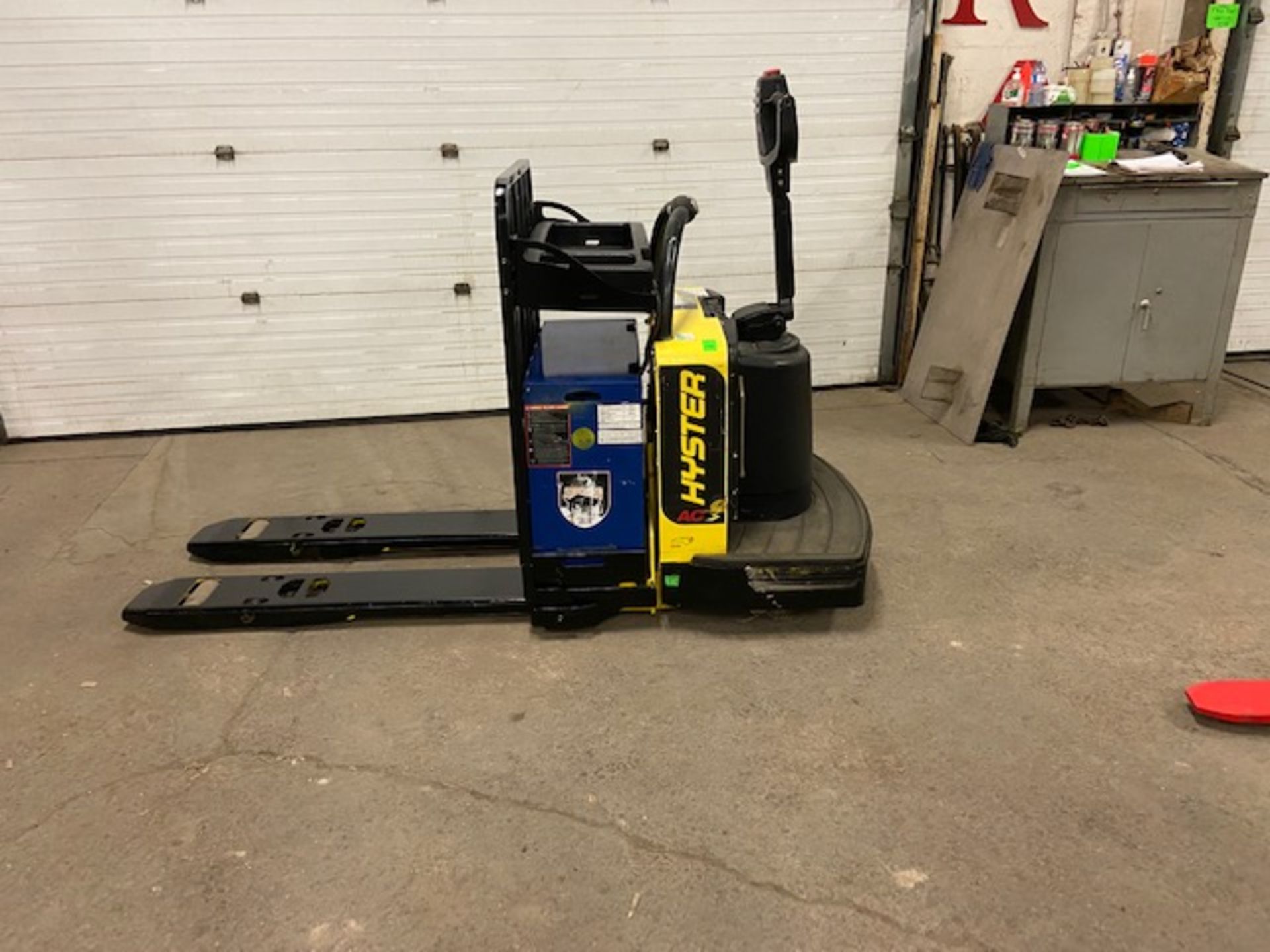 2012 Hyster Ride Walk Behind Electric Powered Pallet Cart Walkie Lift 6000lbs capacity with VERY LOW