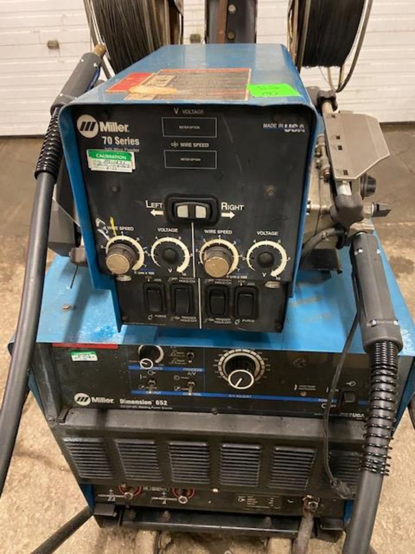 Miller Dimension 652 Mig Welder 650 Amp Mig Tig Stick with DUAL 70 Series Wire Feeder with 2 Mig - Image 2 of 2
