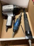 Lot of 3 (3 units) Needle Scaler, 1/2" Husky Air Gun & small grinder