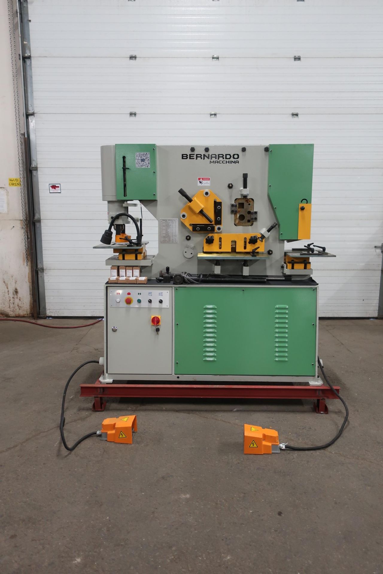 Bernardo Macchina 65 Ton Capacity Hydraulic Ironworker - complete with dies and punches - Dual