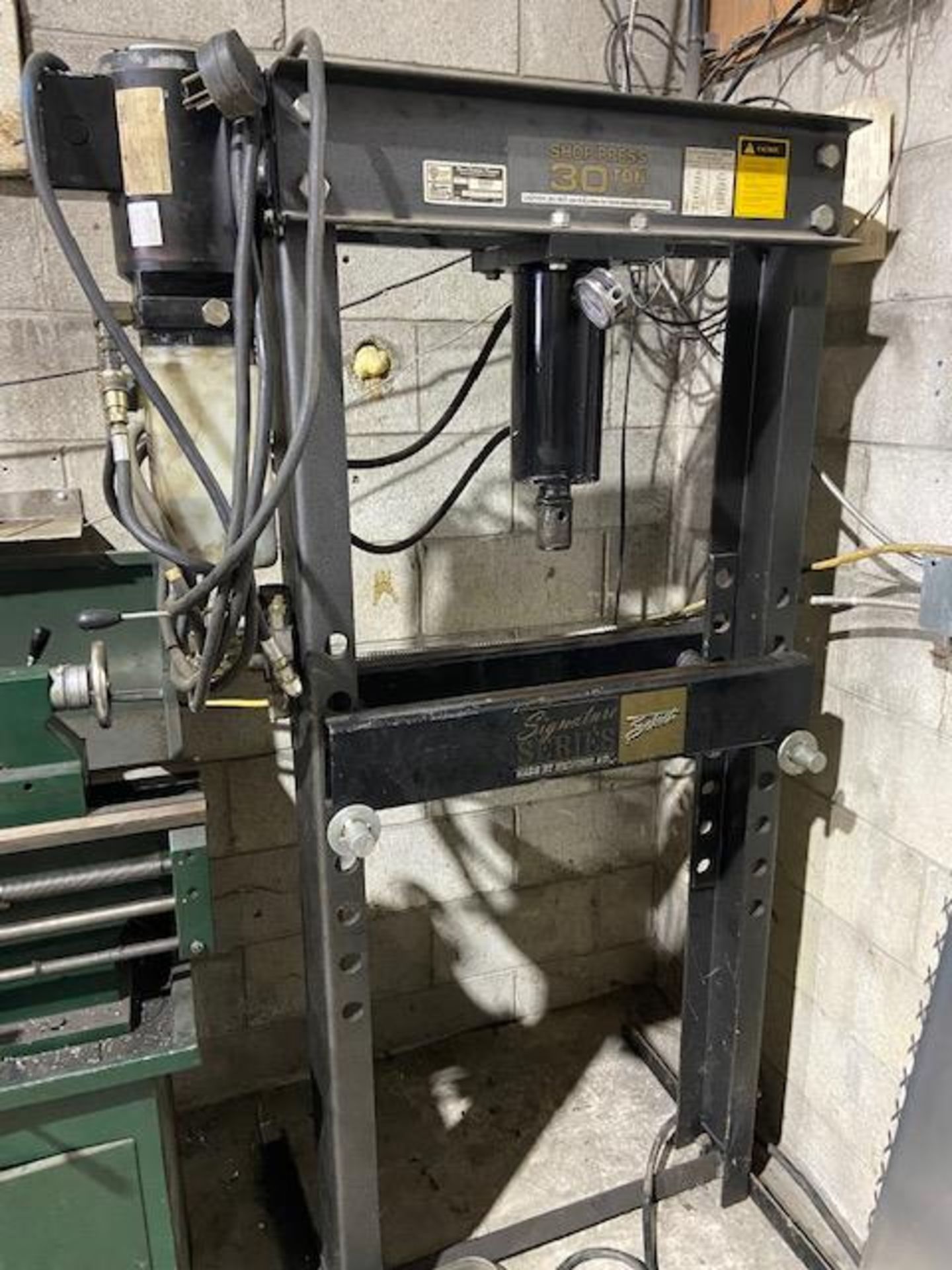 Shop Press 30 Ton H-frame Press Unit Signature Series with adjustable table