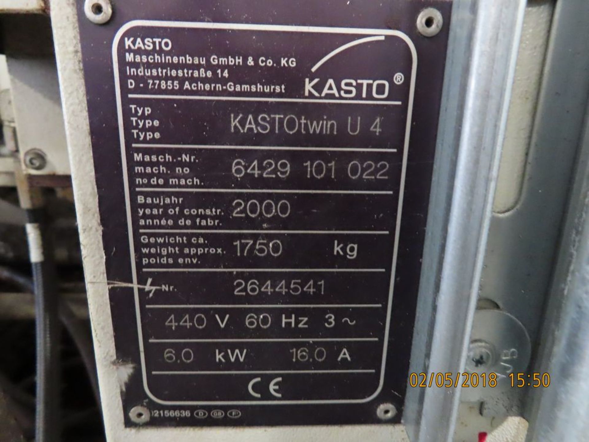 Kasto mod. TwinU4, 16'' Horizontal Band Saw - Image 4 of 4