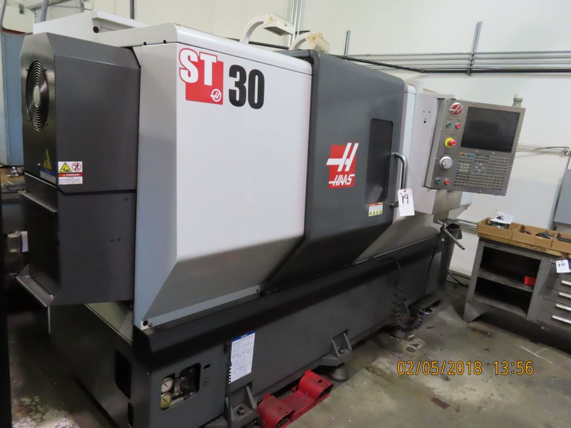 (2011) Haas mod. ST-30, 12-Station CNC Turning Center w/ 3-Jaw Chuck, Tail Stock, 3200 RPM Chip